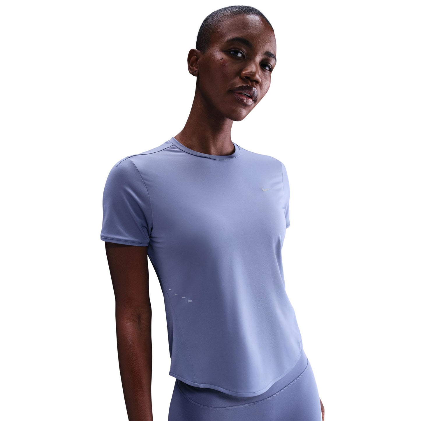 Nike Swift Laufshirt Damen - blaugrau, silber