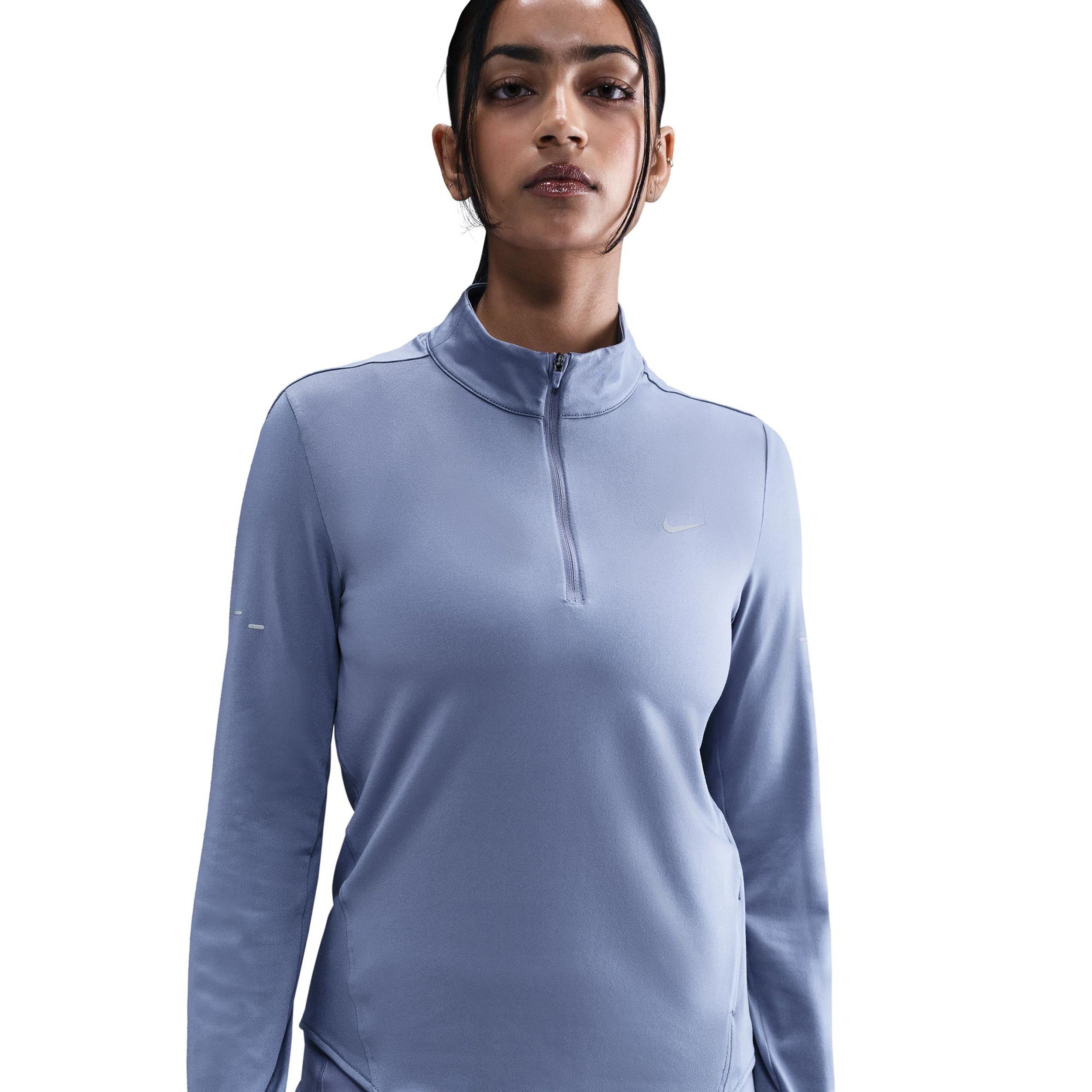 Nike Swift Laufshirt Damen - blaugrau, silber