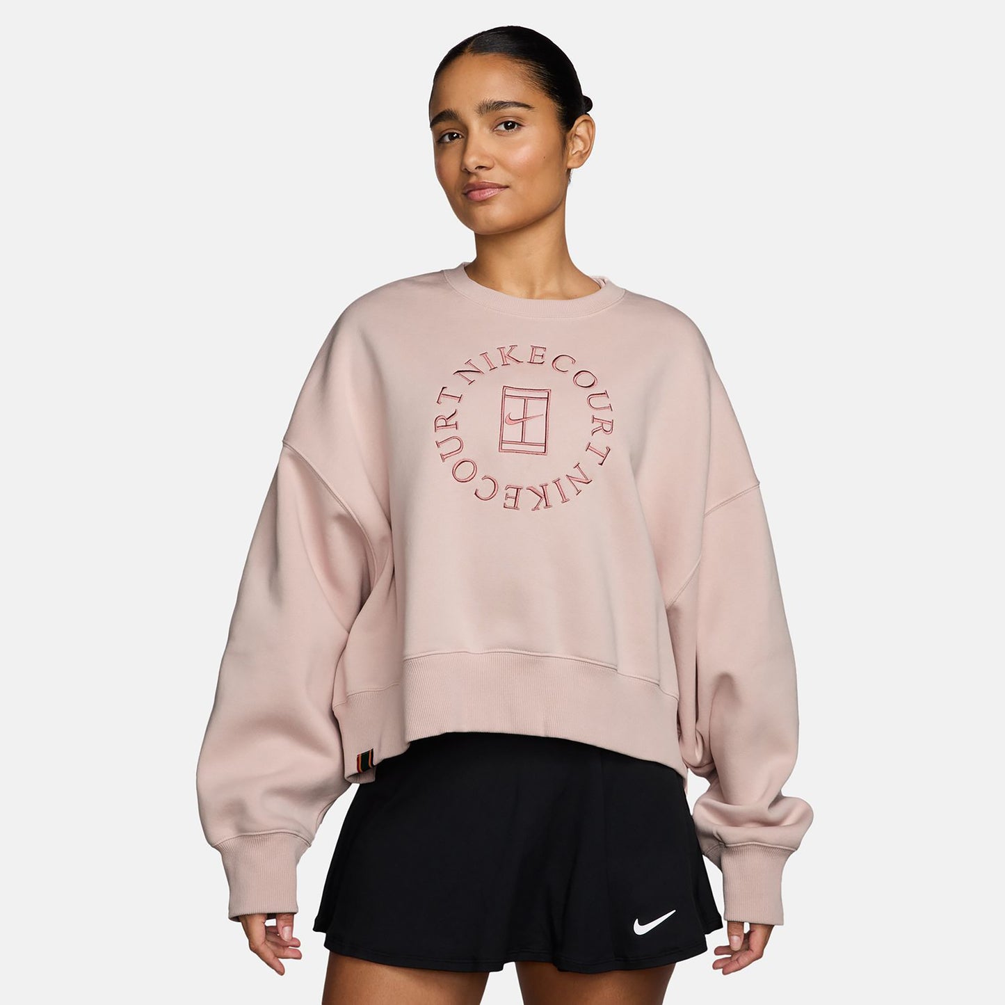 Nike Court Phoenix Over-Oversized Crew Heritage Sweatshirt Women - antique pink, mauve