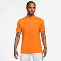 Dri-Fit Victory Court Solid Polo Herren - orange, weiß