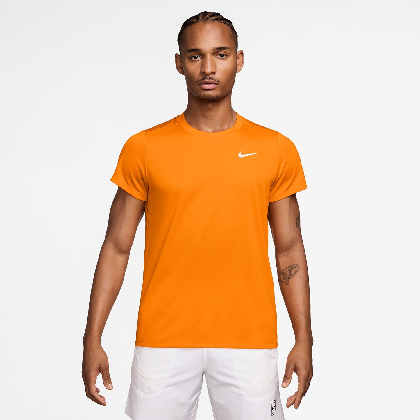 Nike Court Victory Dry T-Shirt Herren - orange, weiß