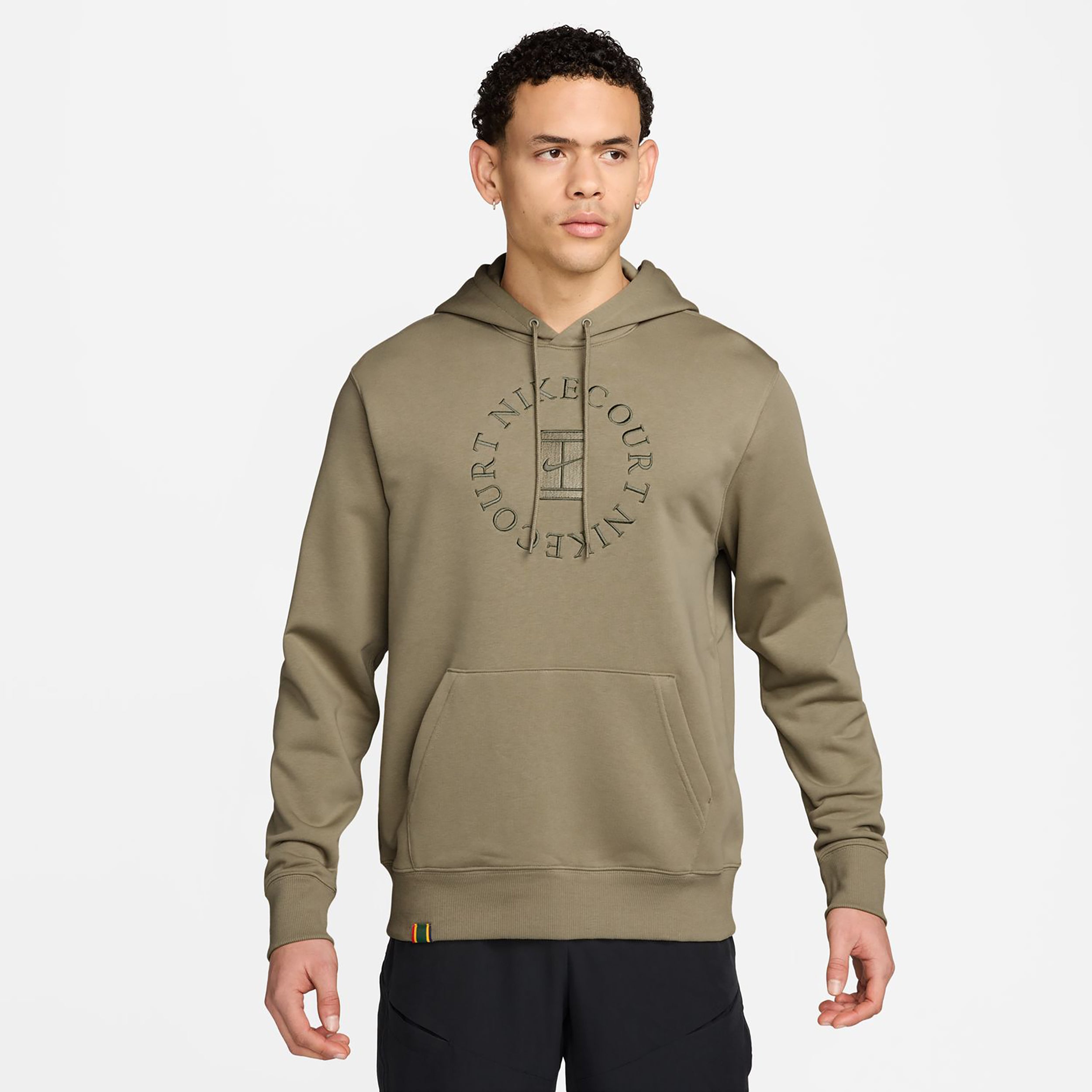 Nike Court Dri-Fit Heritage Hoody Herren - oliv, oliv