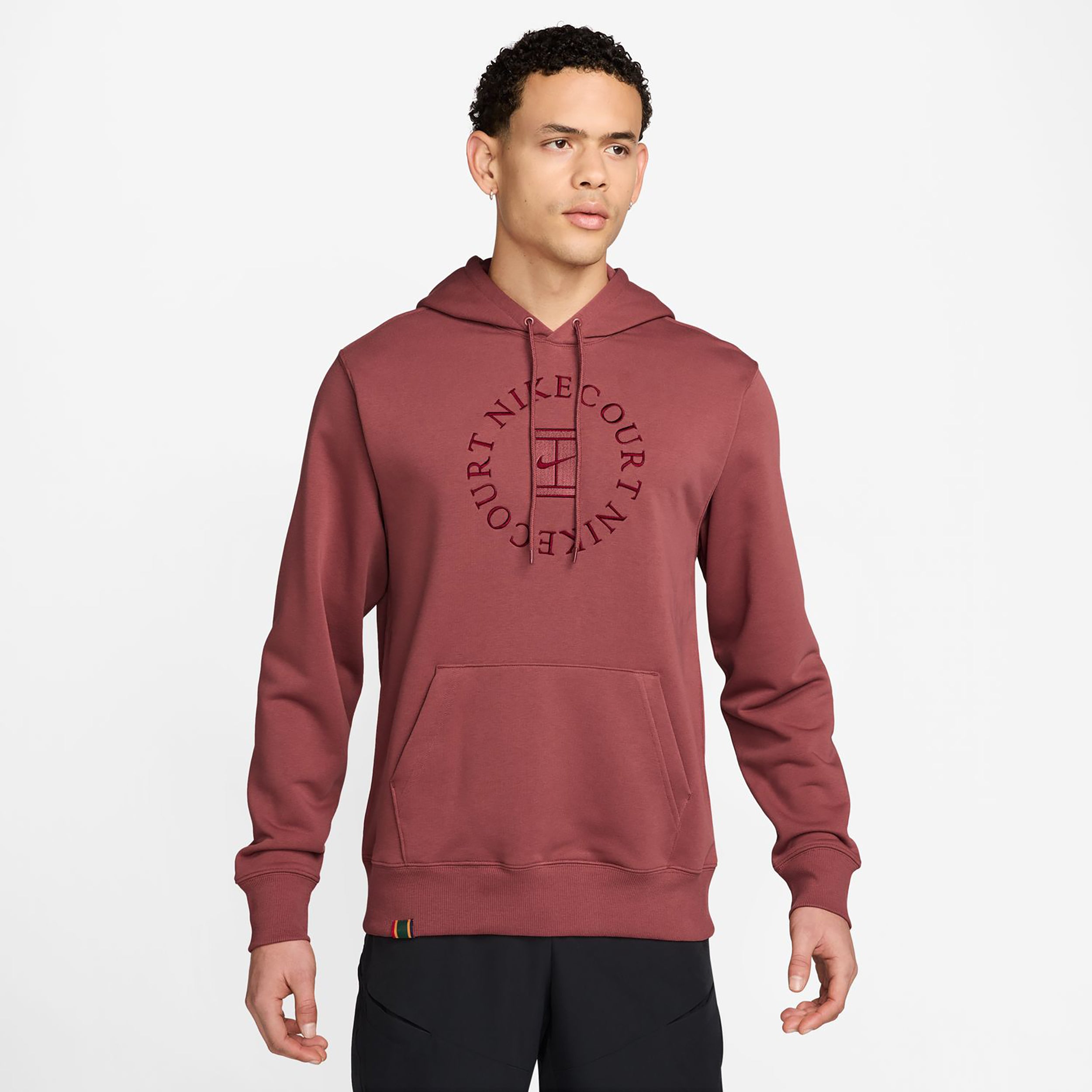 Nike Court Dri-Fit Heritage Hoody Herren-weinrot