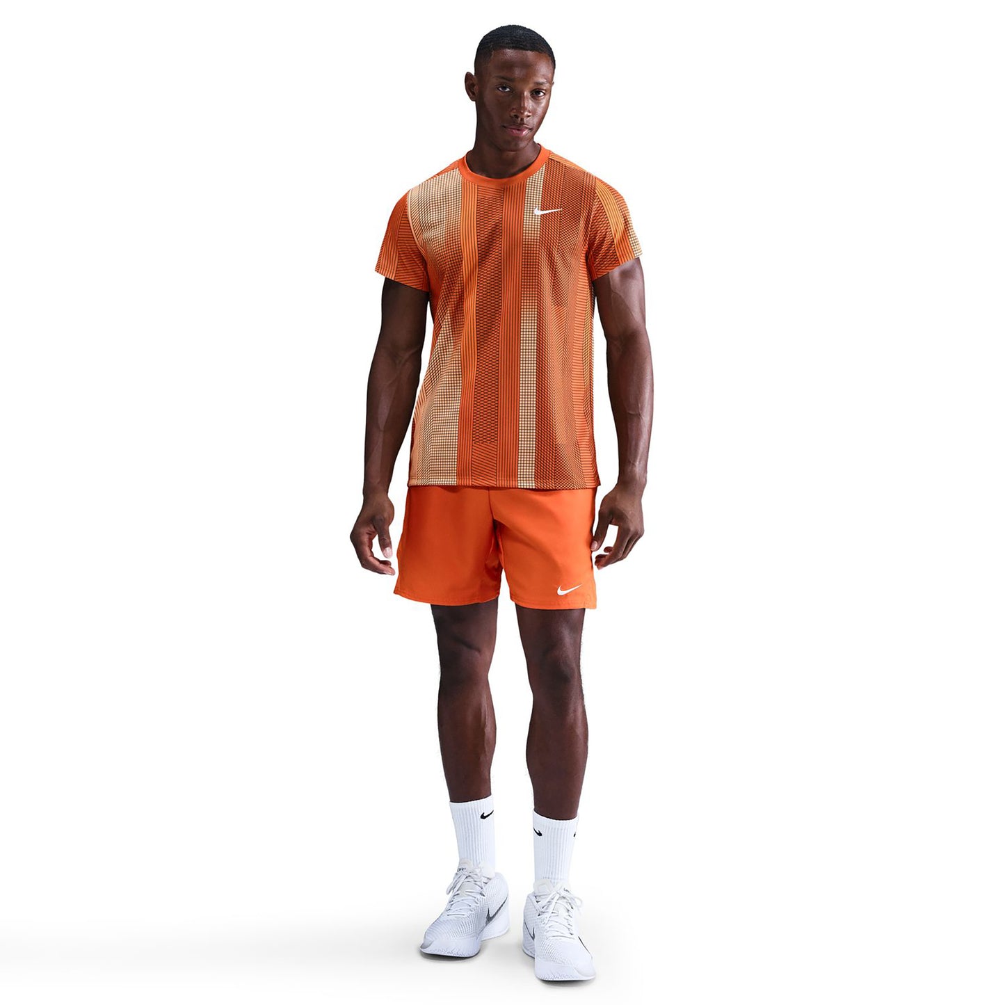 Nike Court Victory Dri-Fit 7in Shorts Herren - orange, weiß