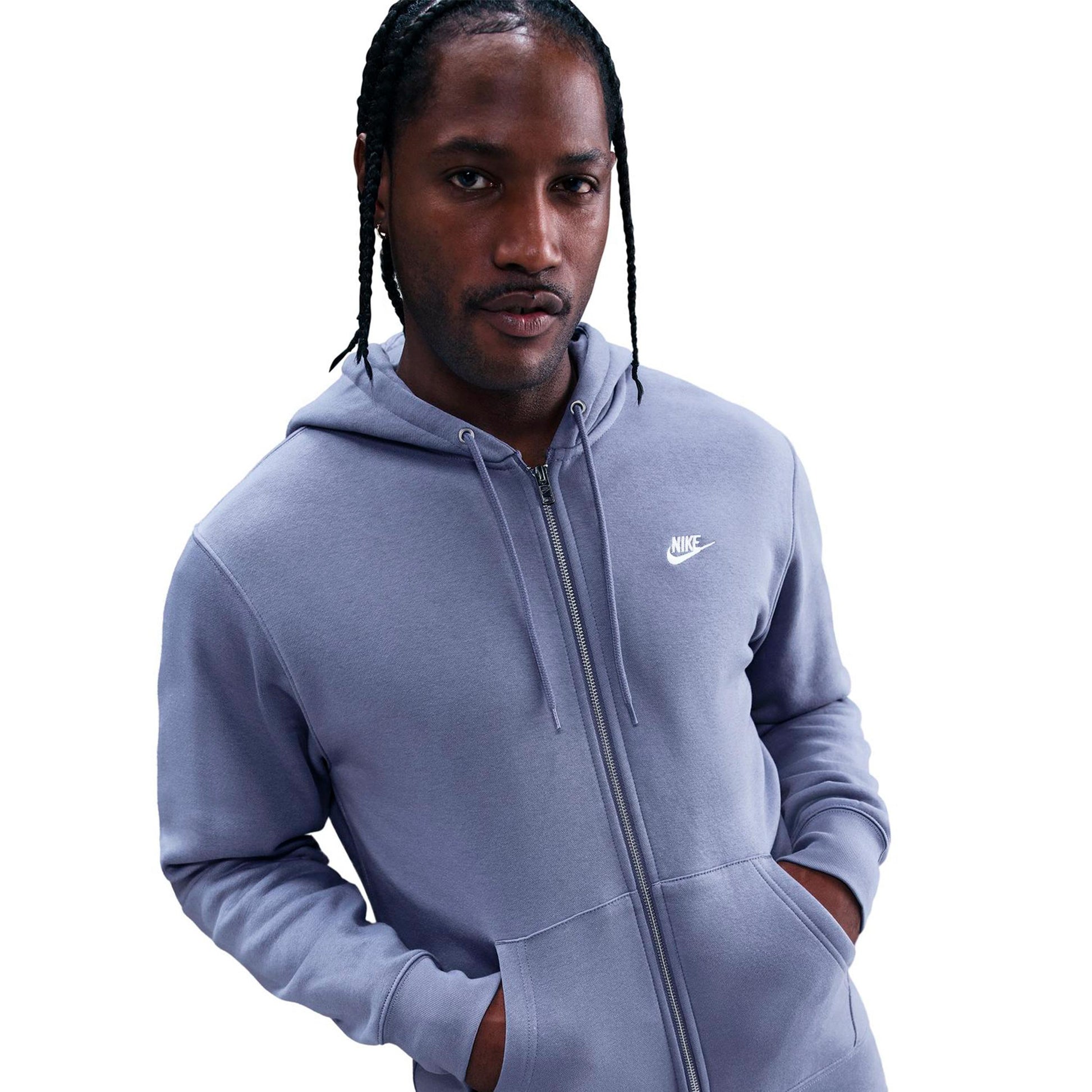 Nike Club Bb Full-Zip Sweatjacke Herren - blau