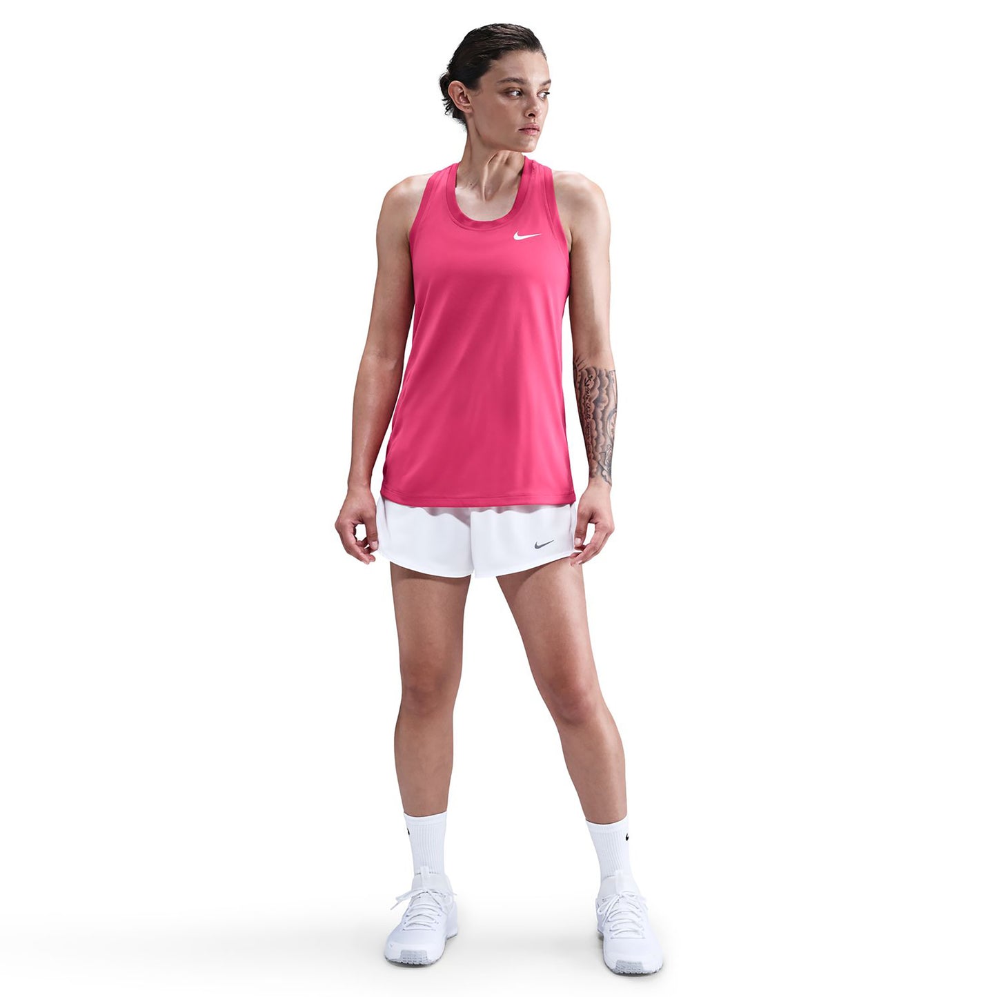 Nike Dri-Fit Regular Racerback Tank top Women - berry, white