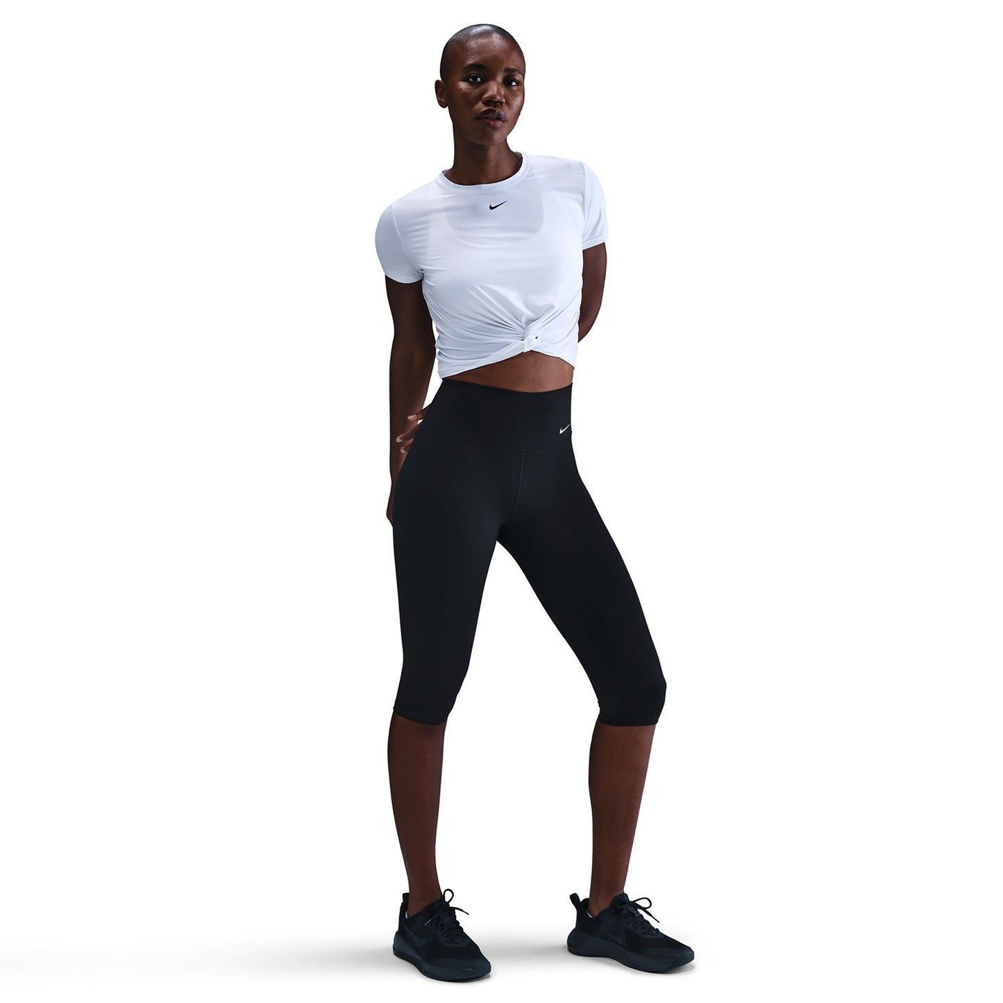 Nike Dri-Fit One Tight Women - black, white