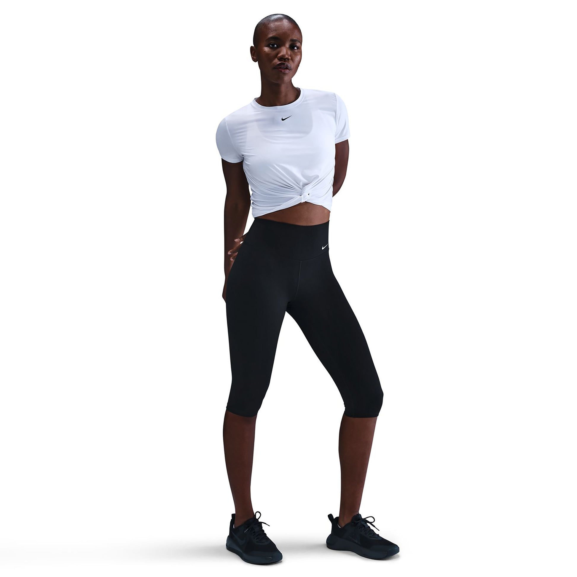 Nike Dri-Fit One Tight Women - black, white