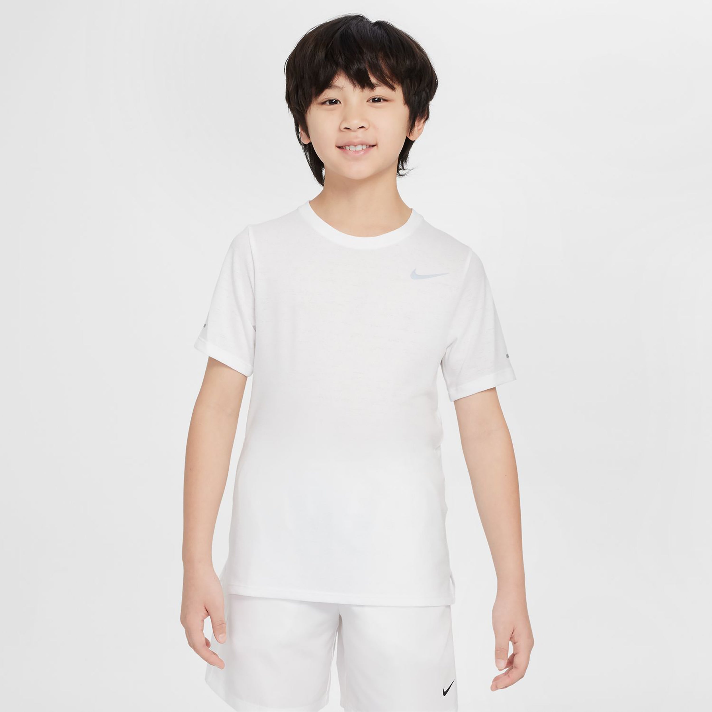 Nike Dri-Fit  T-Shirt Jungen-weiß