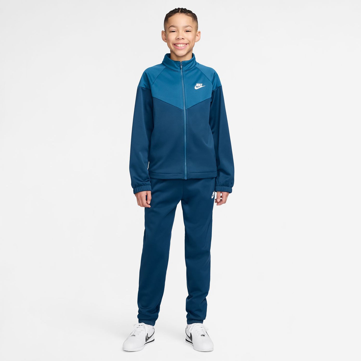 Nike Dri-Fit Full-Zip Tracksuit Kids - petrol, blue