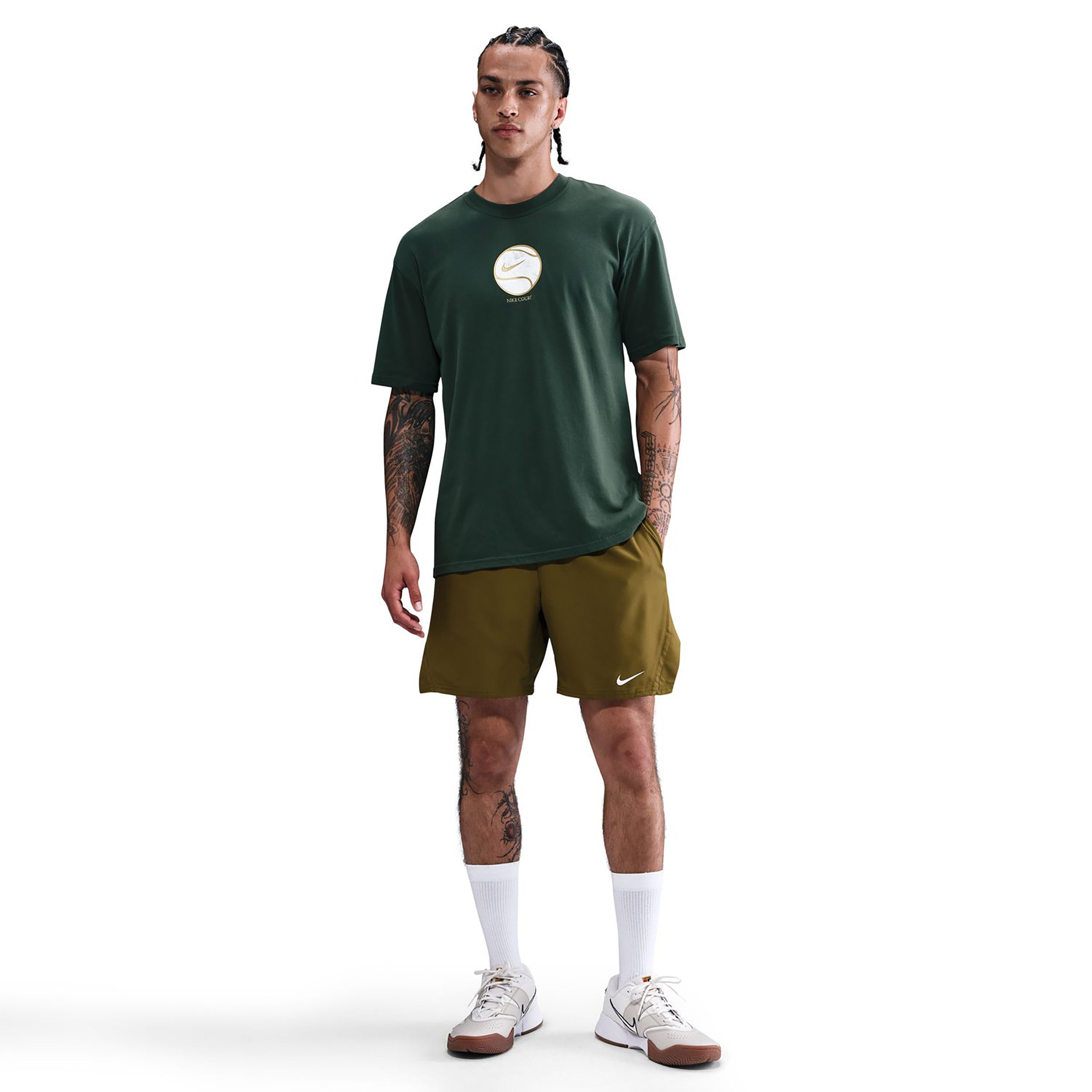 Nike Court Dri-Fit Max 90's T-Shirt Men-dark green