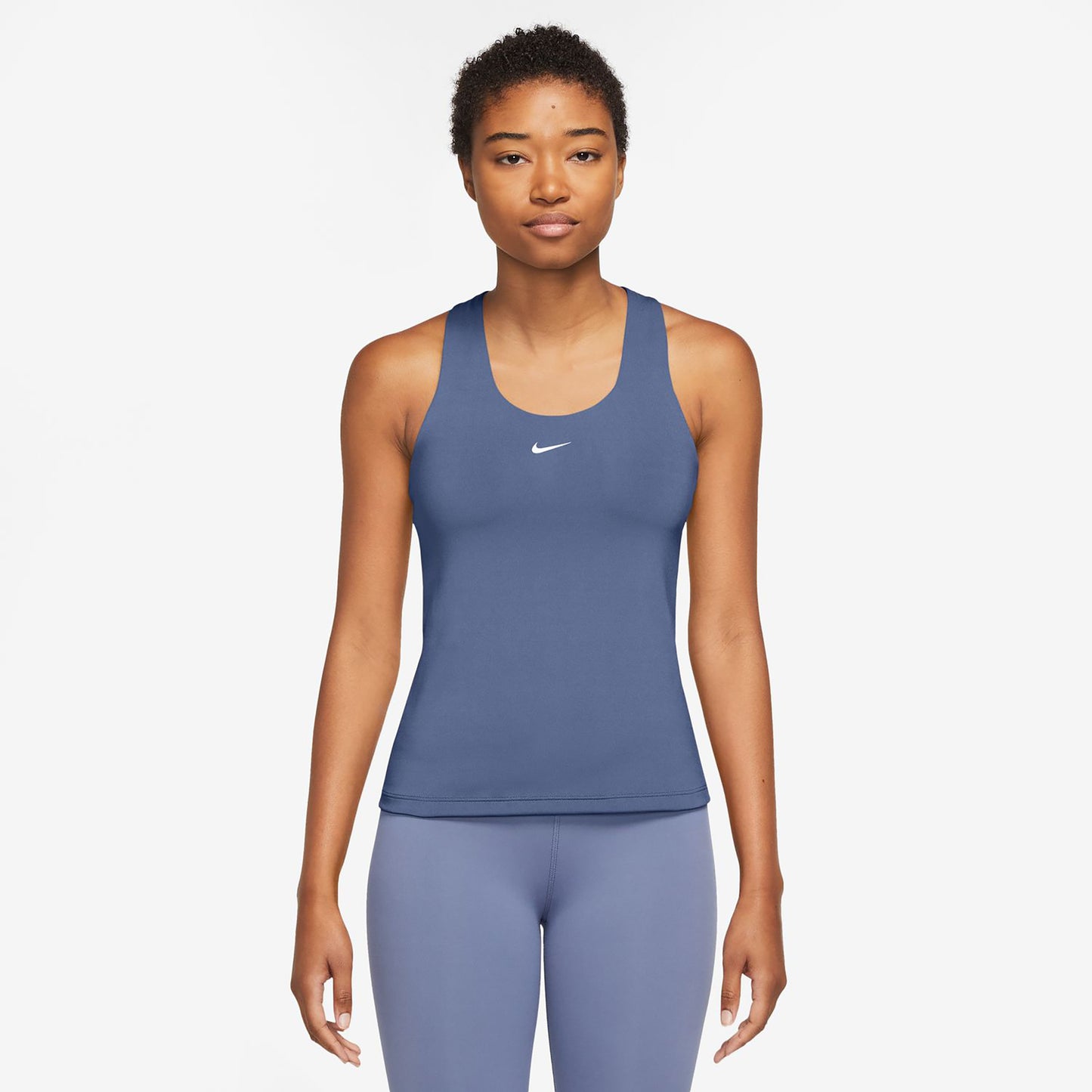 Nike Dri-Fit Swoosh Tank-Top Damen - blau, weiß