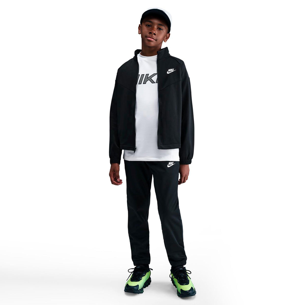 Nike Dri-Fit Full-Zip Tracksuit - black, white