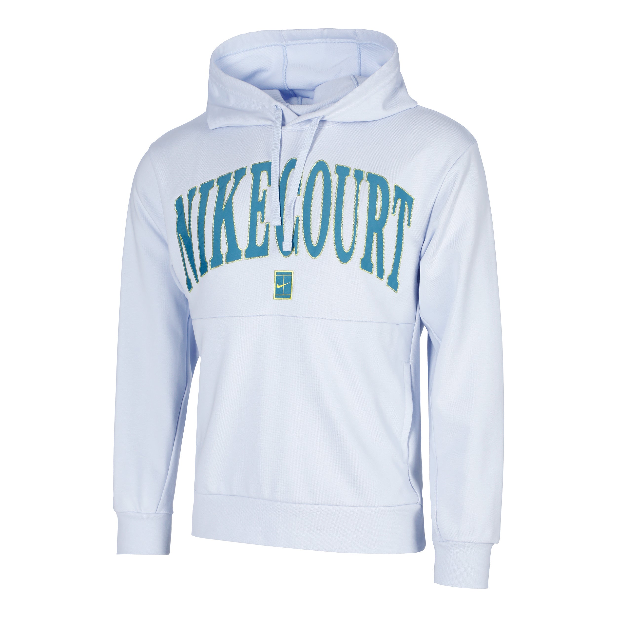 Nike Court Dri-Fit Fleece Heritage Hoody Herren-Hellgrau,Petrol
