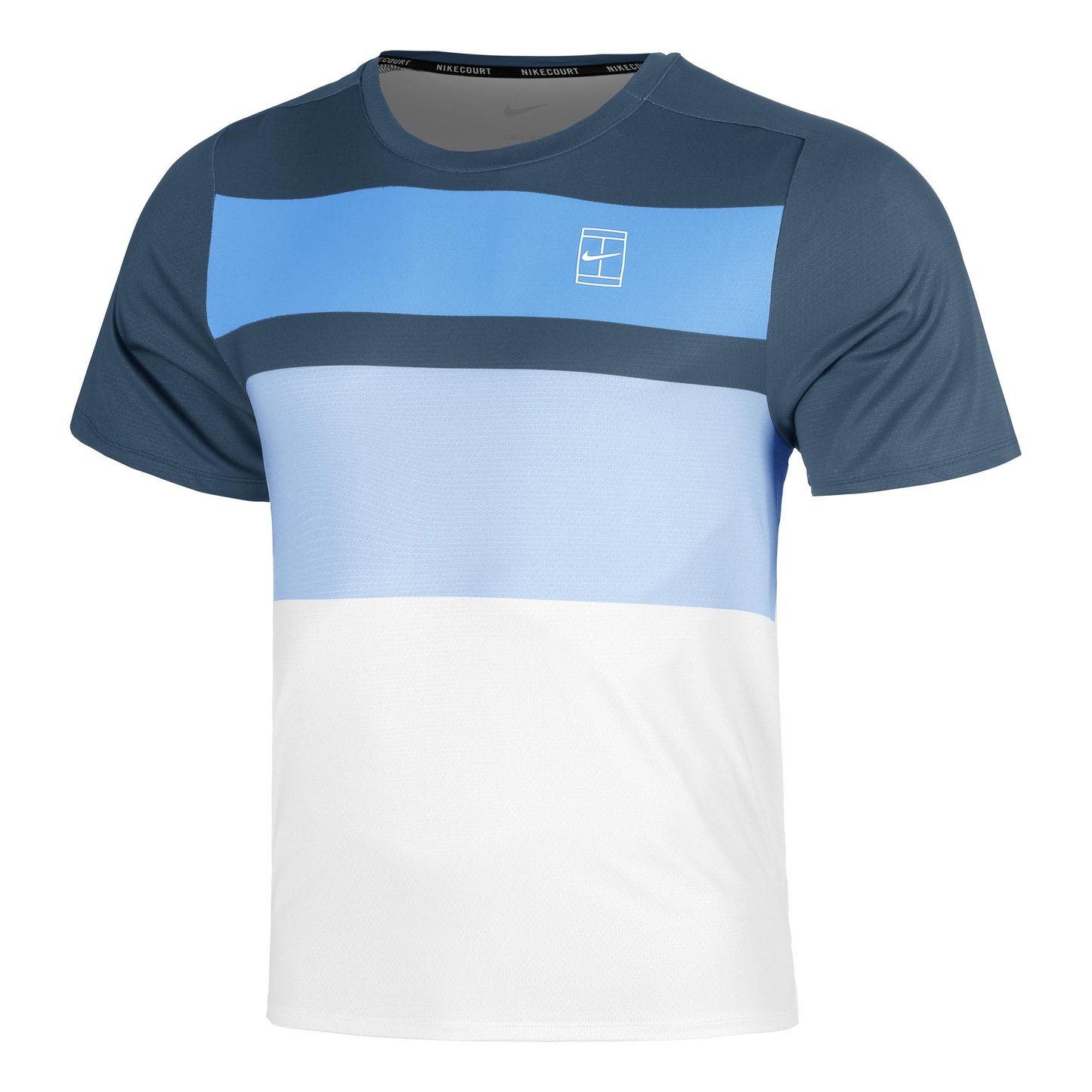 Nike Court Dri-FIT Advantage Print T-Shirt Men - dark blue, white