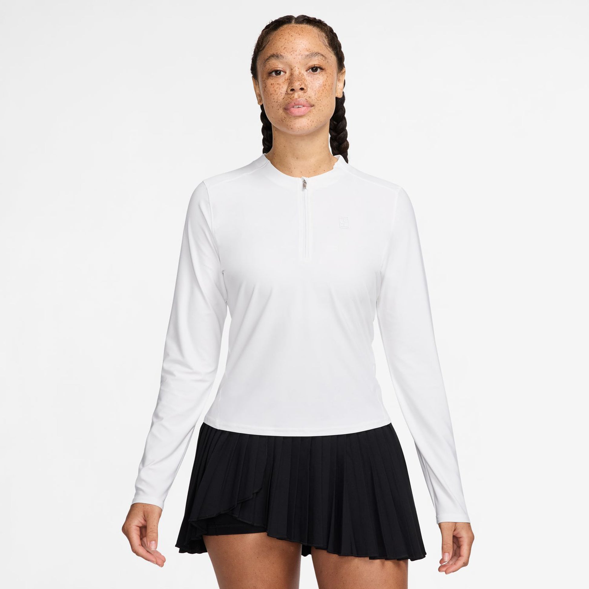 Nike Court Dri-Fit Advantage Long Sleeve Women-White,White