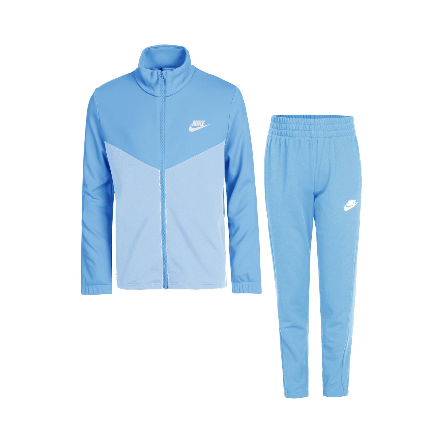 Nike Poly Fullzip Tracksuit Kids-Light Blue