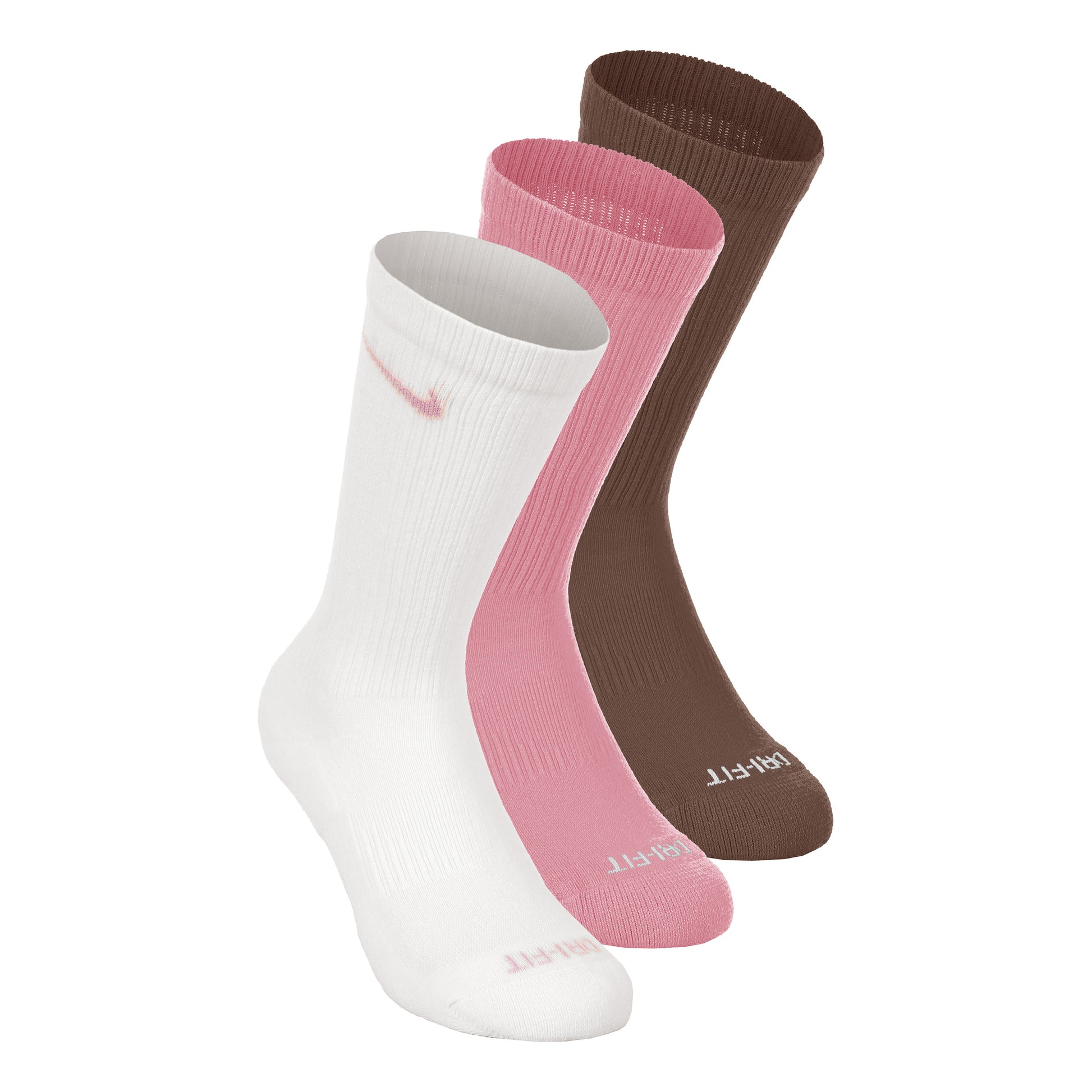 Nike Everyday Plus Cushioned Tennis Socks 3 Pack Unisex - white, pink