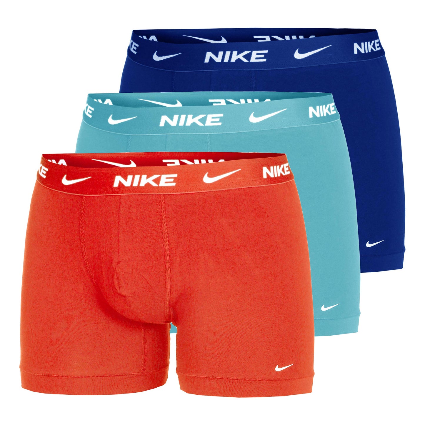 Nike Dri-Fit Essential Micro Trunk Boxer Short 3er Pack Herren - rot, türkis