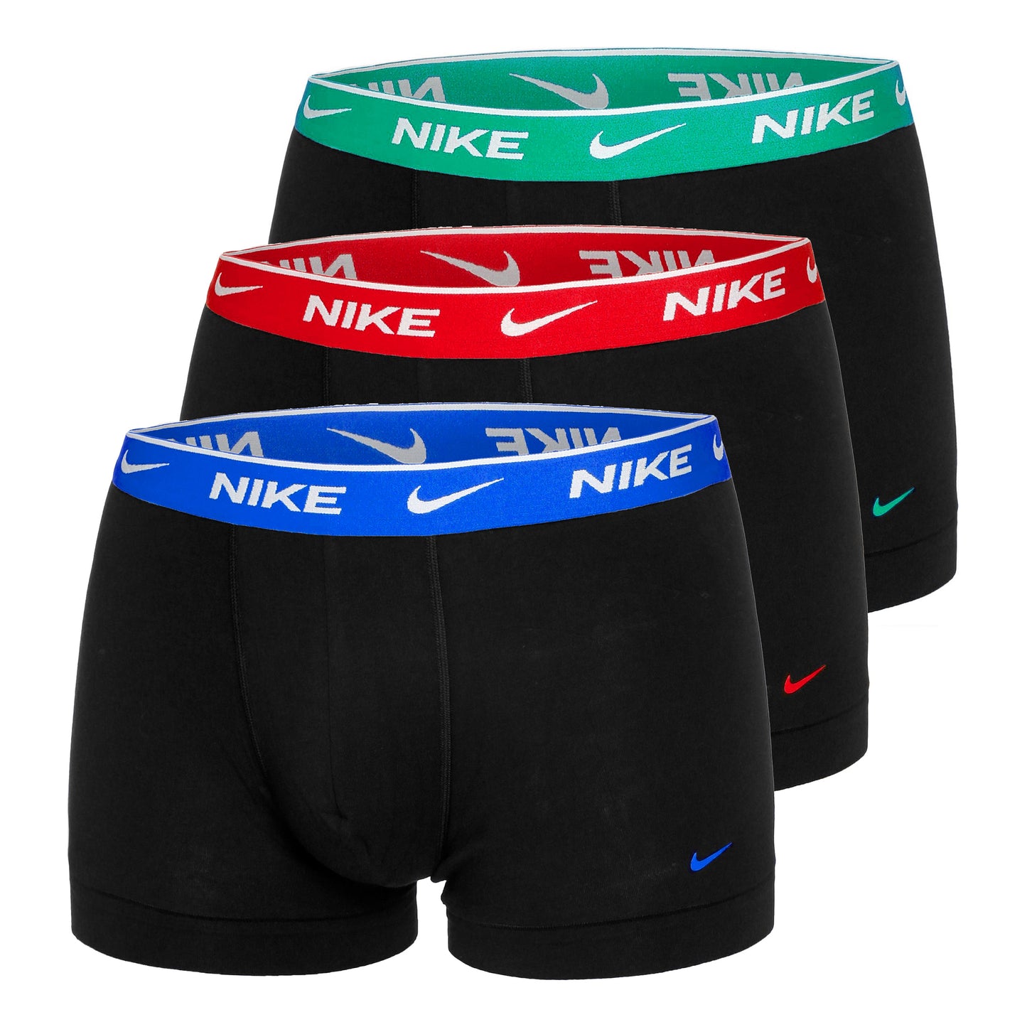 Nike Everyday Cotton Stretch Boxer Short 3er Pack Herren-Blau,Mehrfarbig