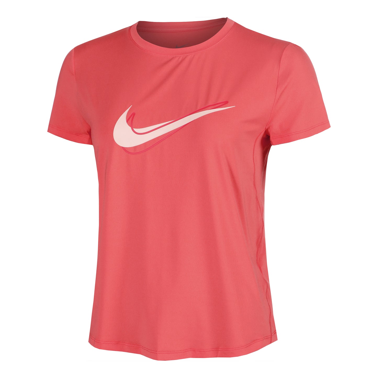 Nike Swoosh Laufshirt Damen-Koralle