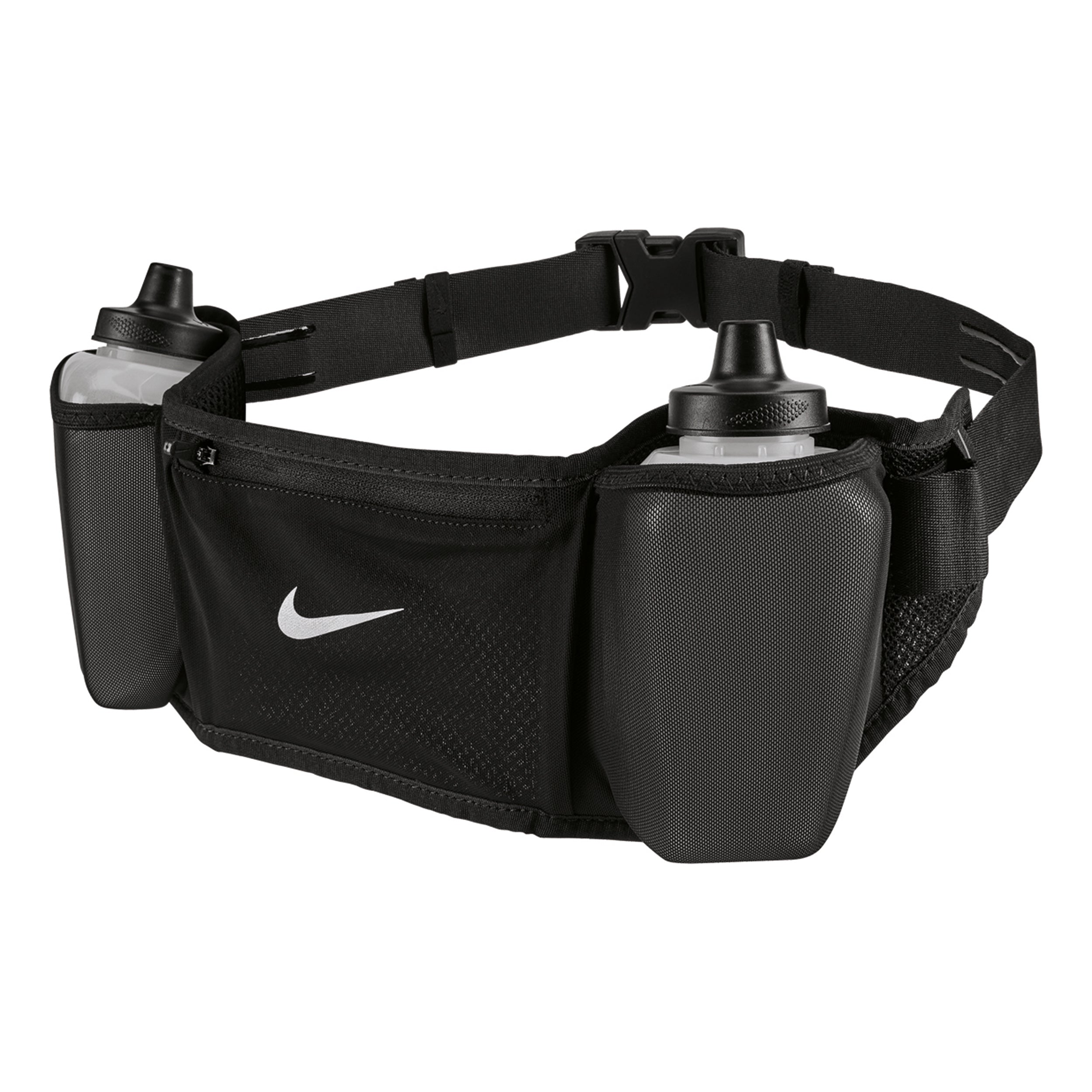 Nike Flex Flex Stride Double Bottel 709ml Trinkgürtel - schwarz