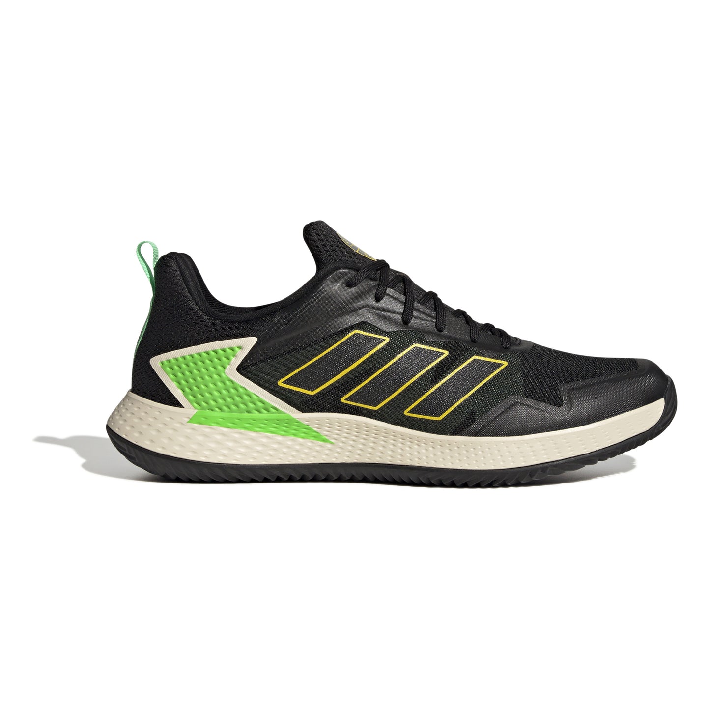 adidas Defiant Speed Sandplatzschuh Herren - schwarz, neongrün