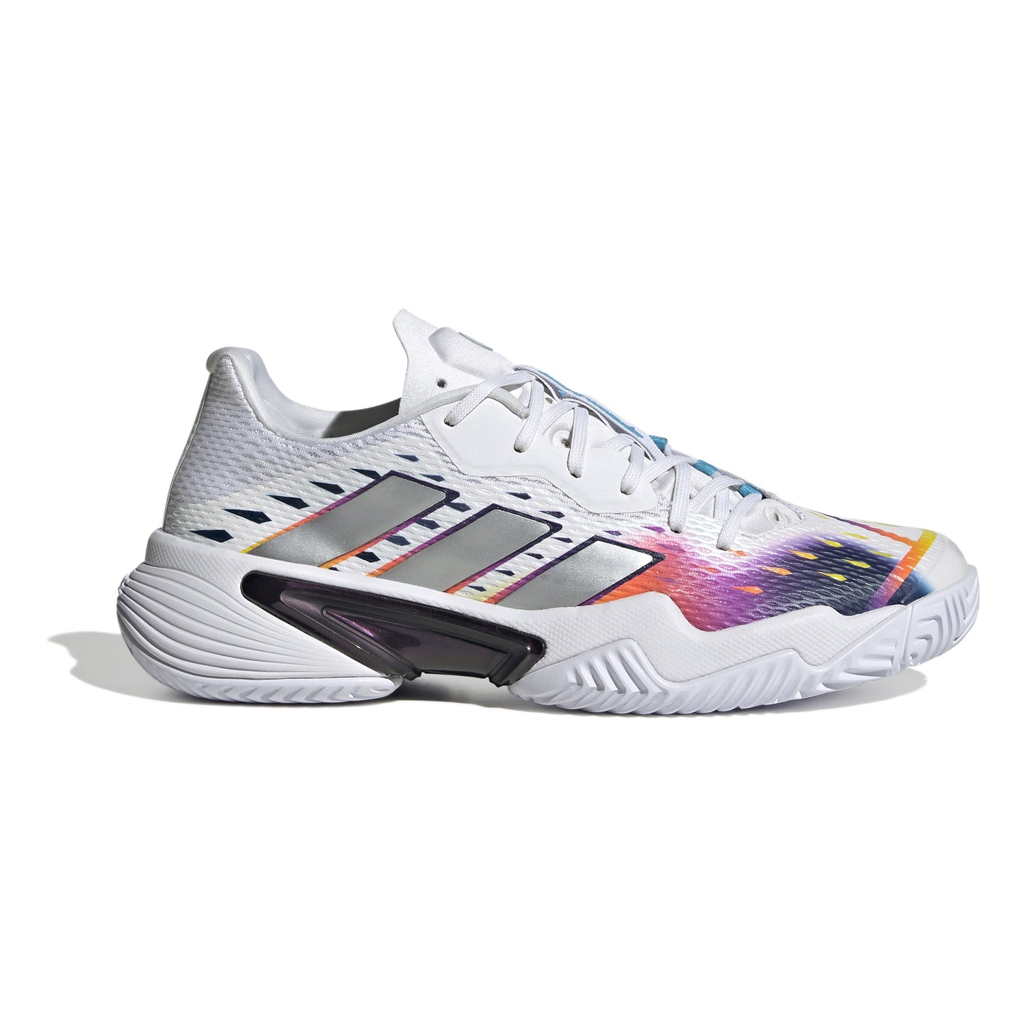 adidas Barricade Allcourtschuh Damen - weiß, silber