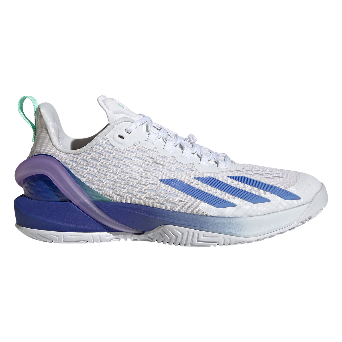adidas Adizero Cybersonic Allcourtschuh Damen - weiß, blau