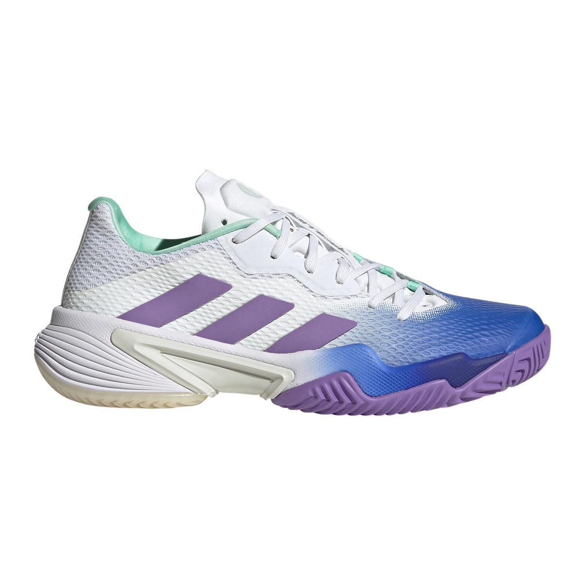 adidas Barricade Allcourtschuh Damen - weiß, blau