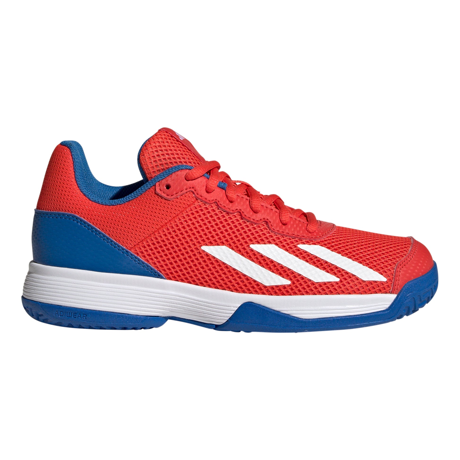 adidas Courtflash Allcourtschuh Kinder - rot, weiß