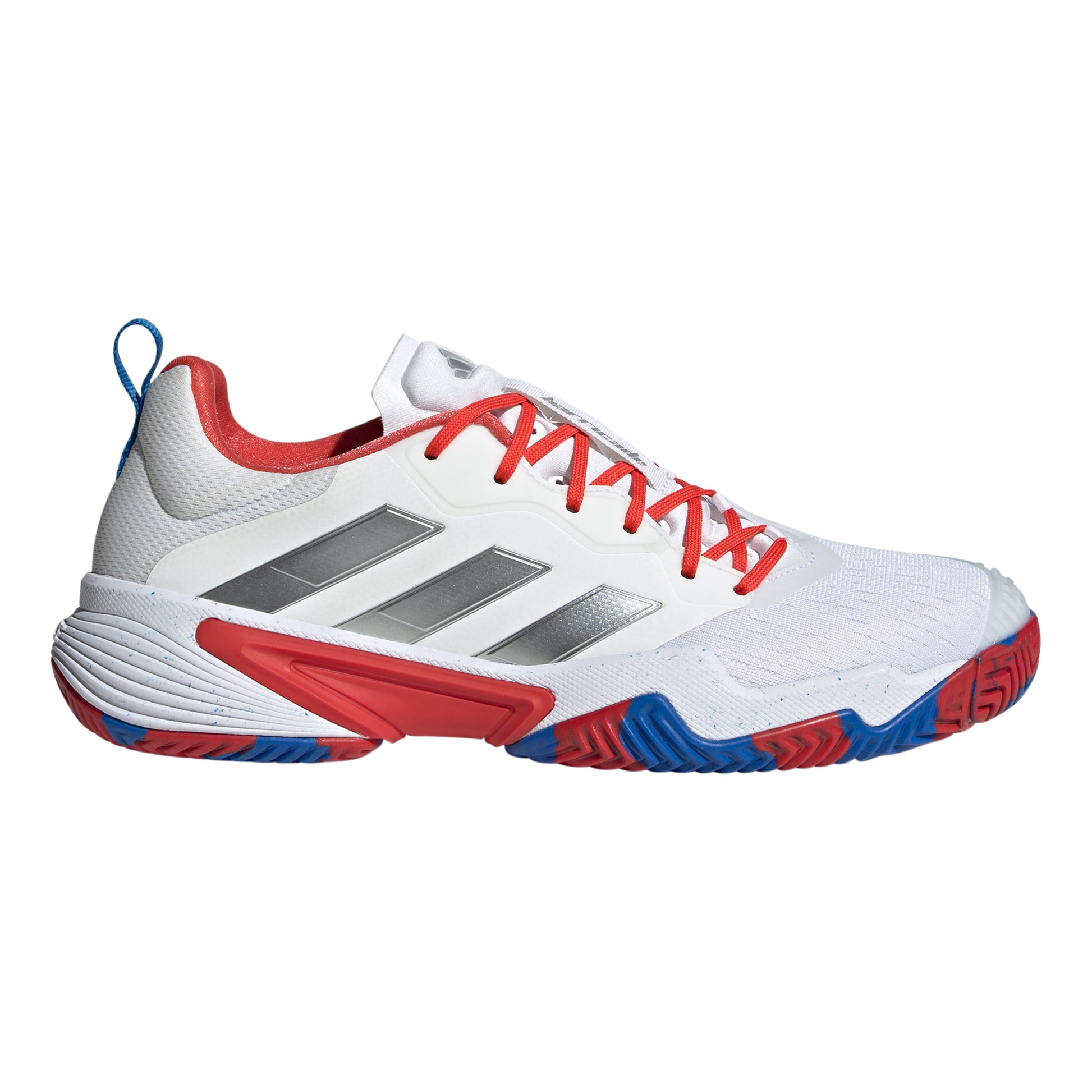 adidas Barricade Allcourtschuh Herren - weiß, rot