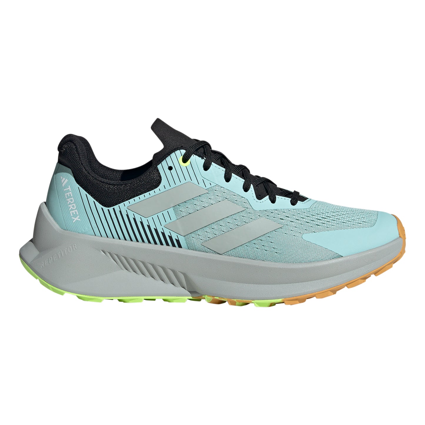 adidas Soulstride Flow Trailschuh Herren - grau, limette