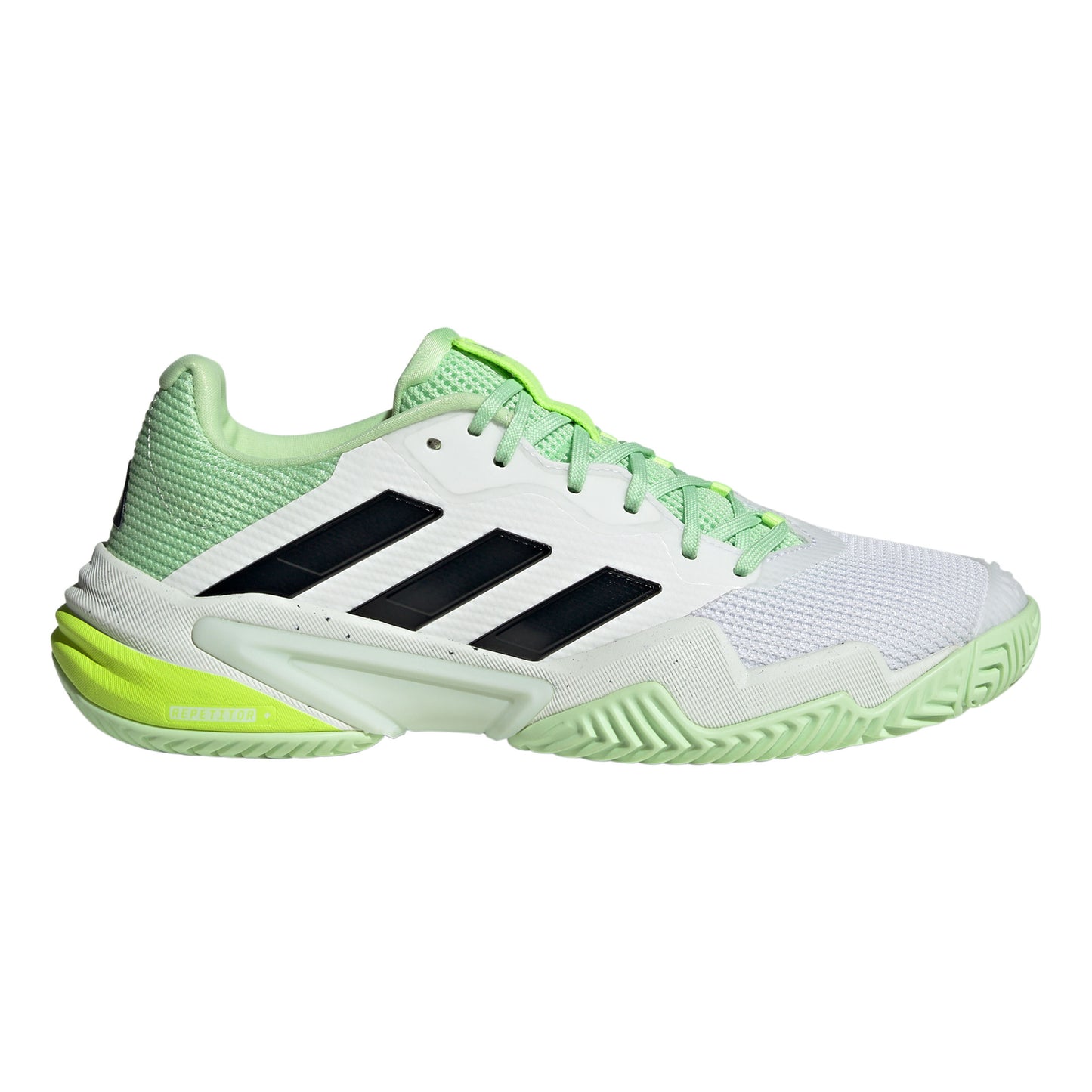 adidas Barricade Allcourtschuh Herren - weiß, hellgrün