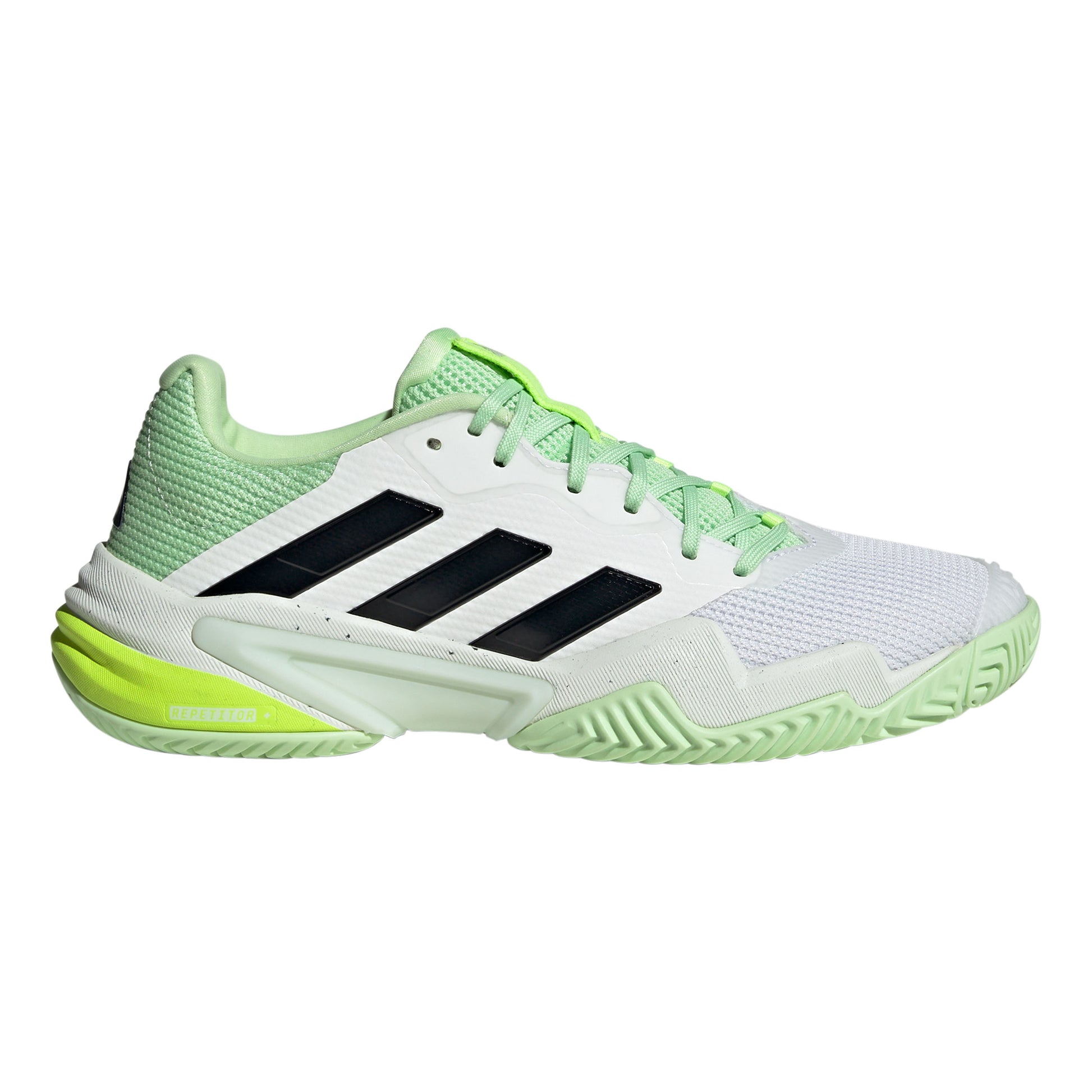 adidas Barricade Allcourtschuh Herren - weiß, hellgrün