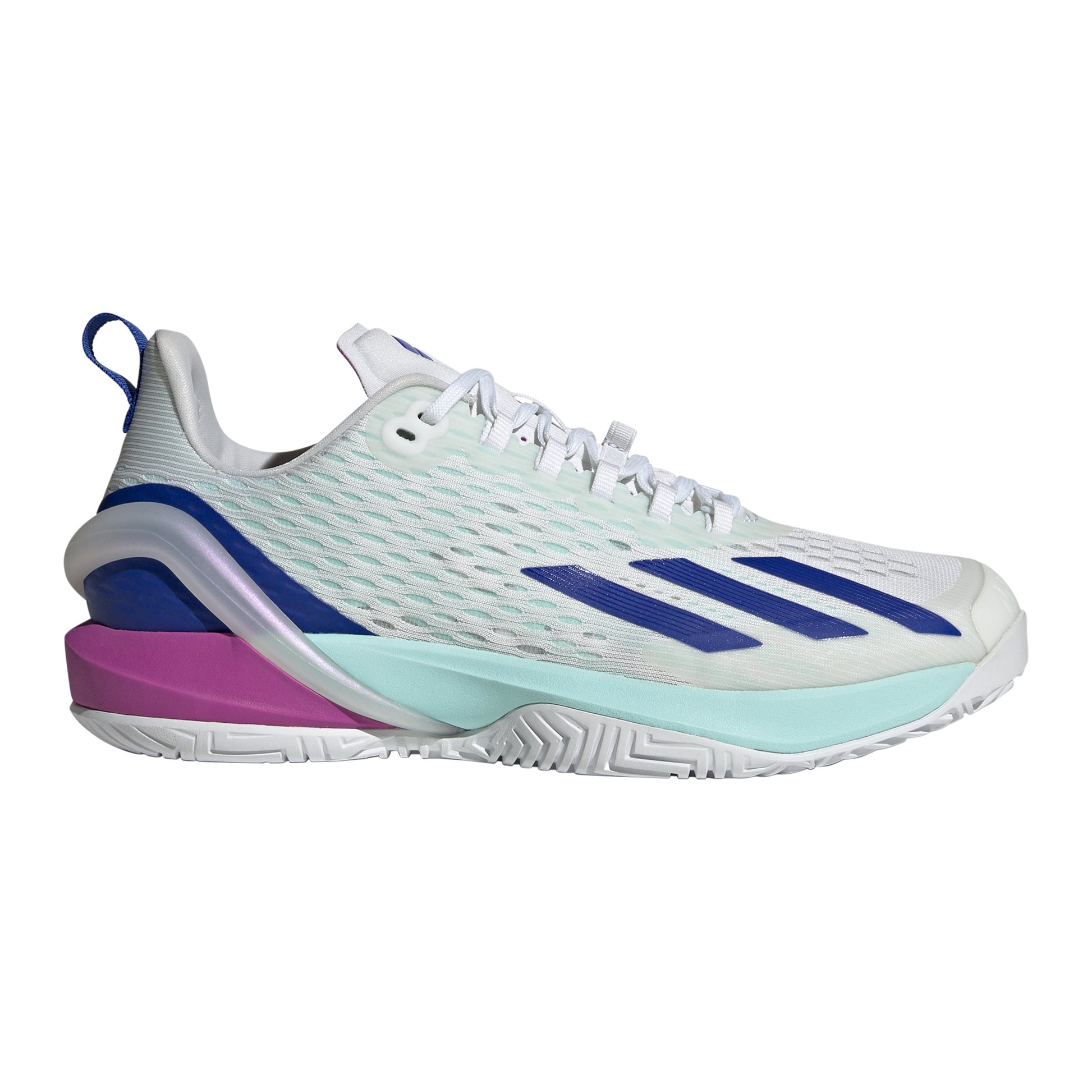 adidas Adizero Cybersonic Allcourtschuh Herren - weiß, mint