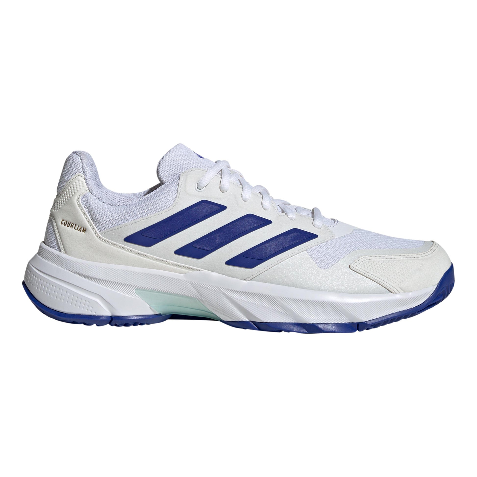 adidas CourtJam Control 3 Allcourtschuh Herren - weiß, blau