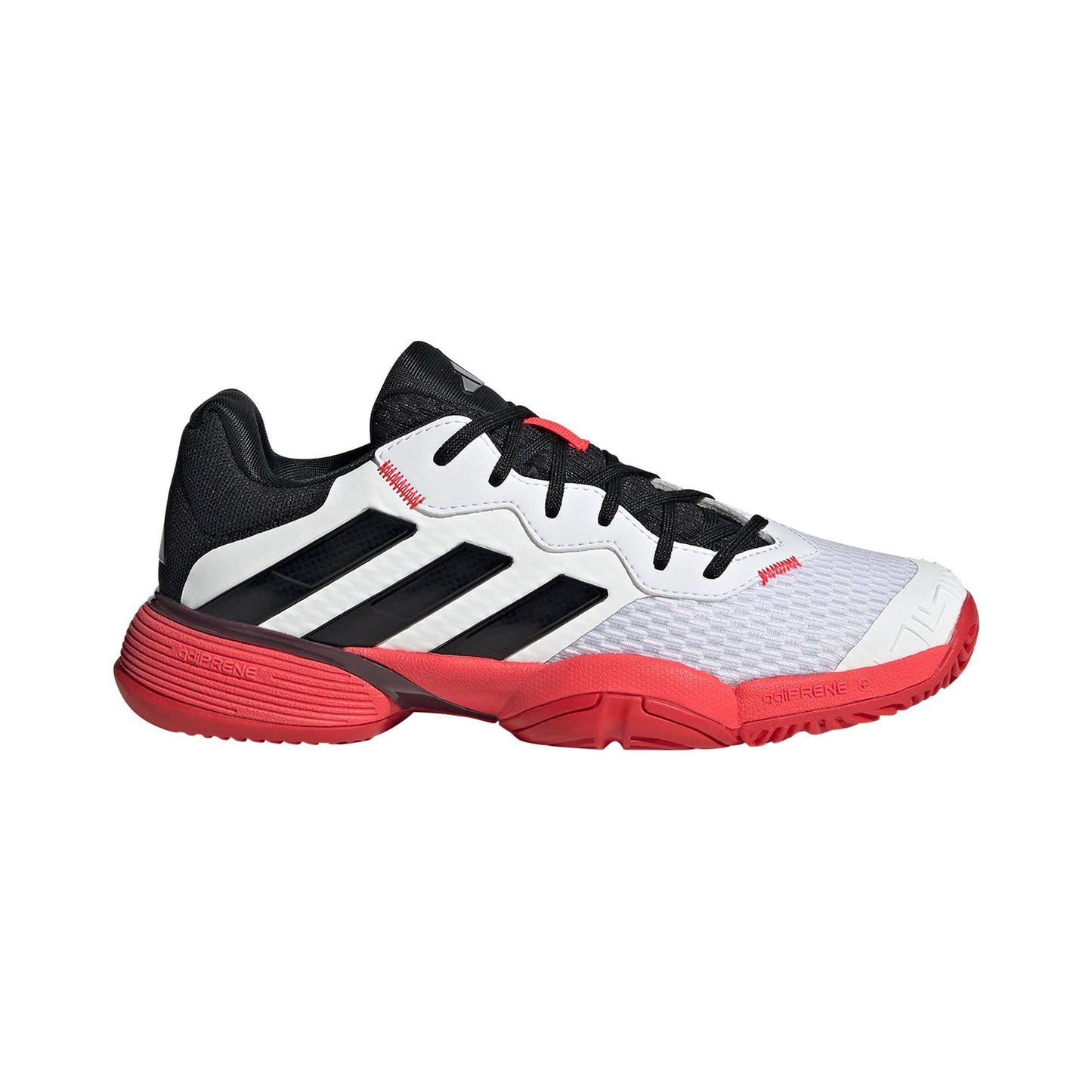 adidas Barricade Allcourtschuh Kinder - weiß, rot