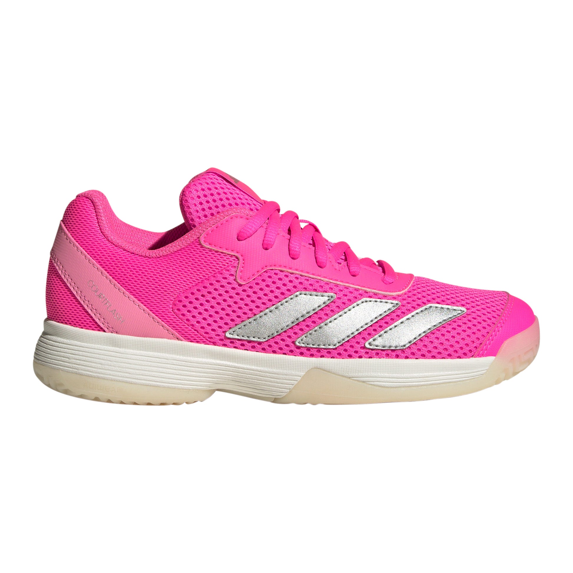 adidas Courtflash Allcourtschuh Kinder - pink, silber