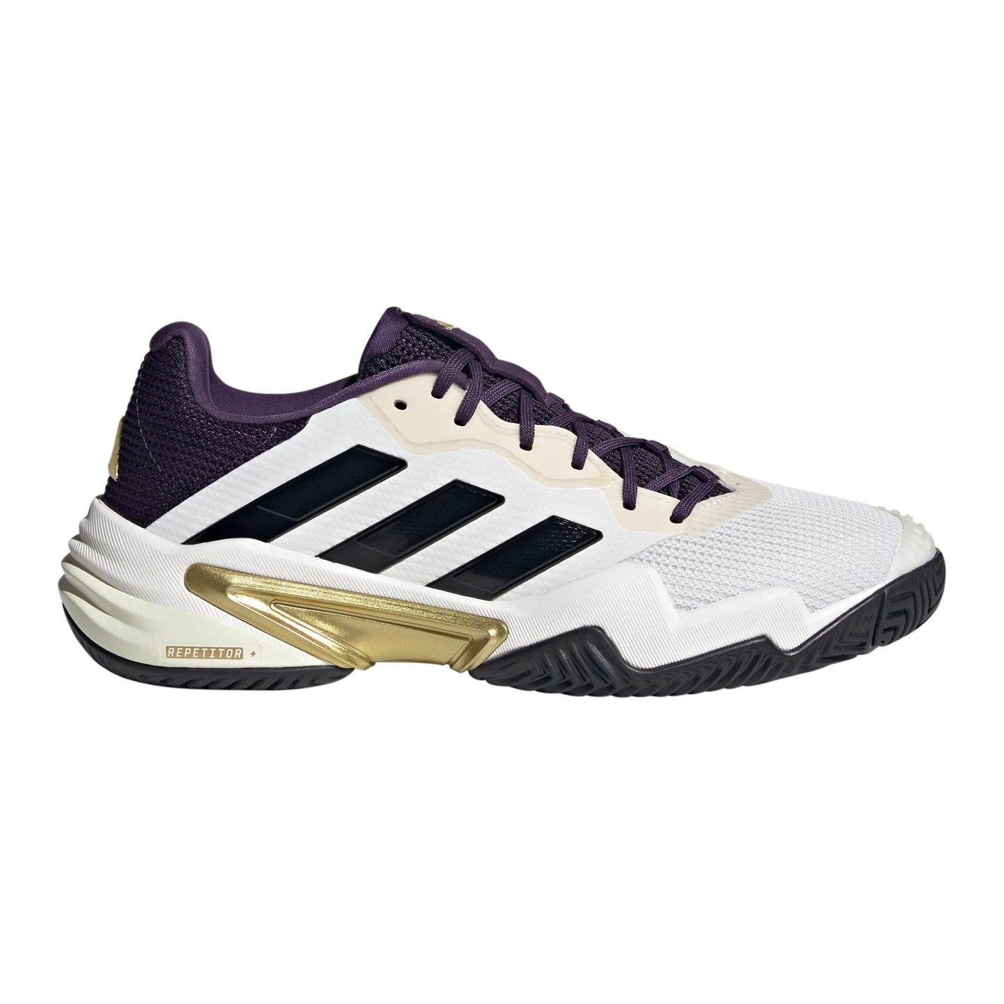 adidas Barricade Allcourtschuh Herren - weiß, lila