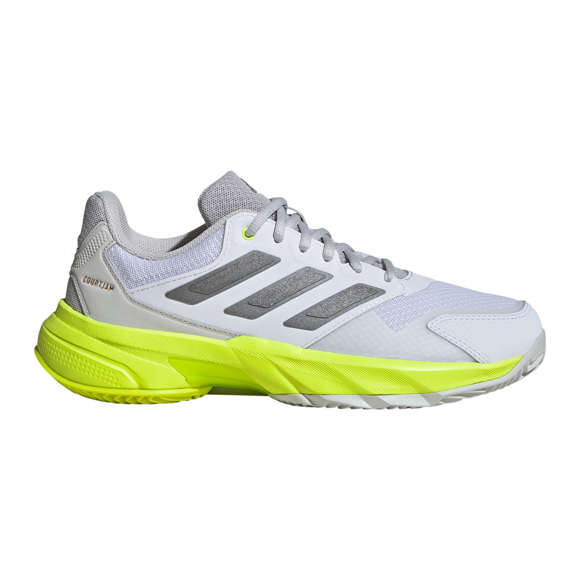 adidas CourtJam Control 3 Clay court shoe Women - white, lime