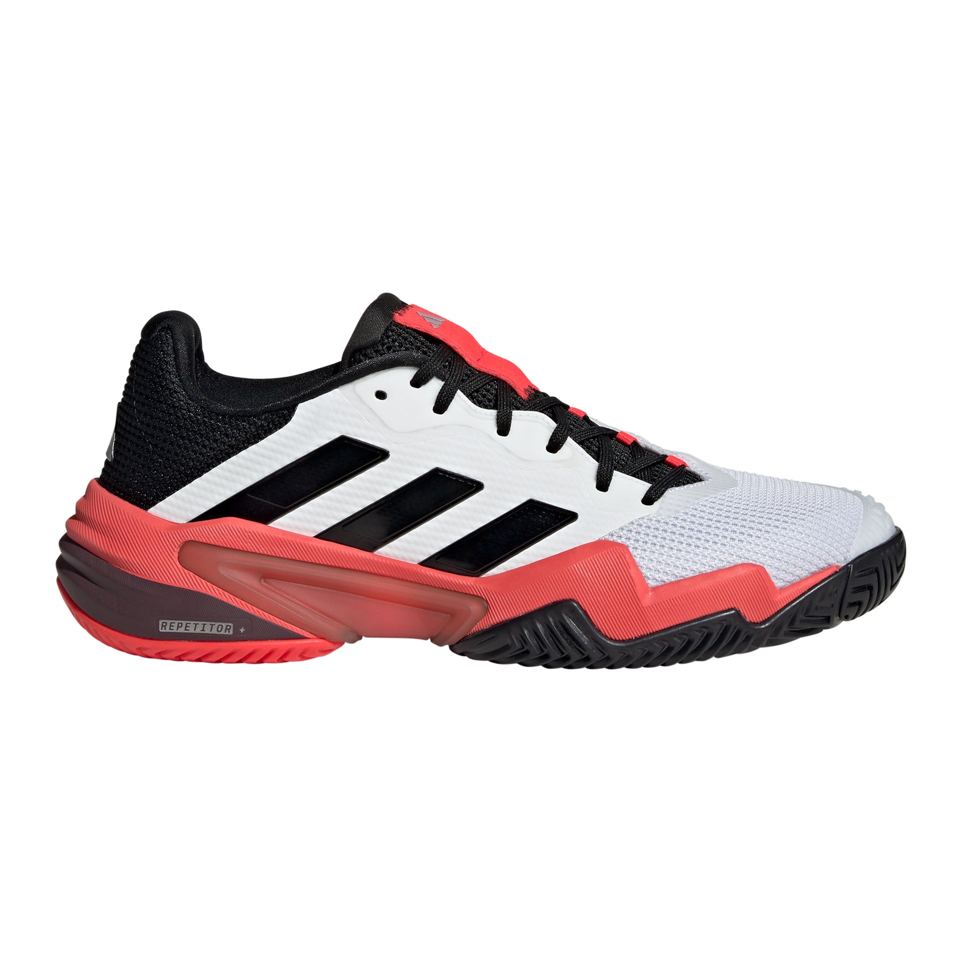 adidas Barricade Allcourtschuh Herren - weiß, koralle