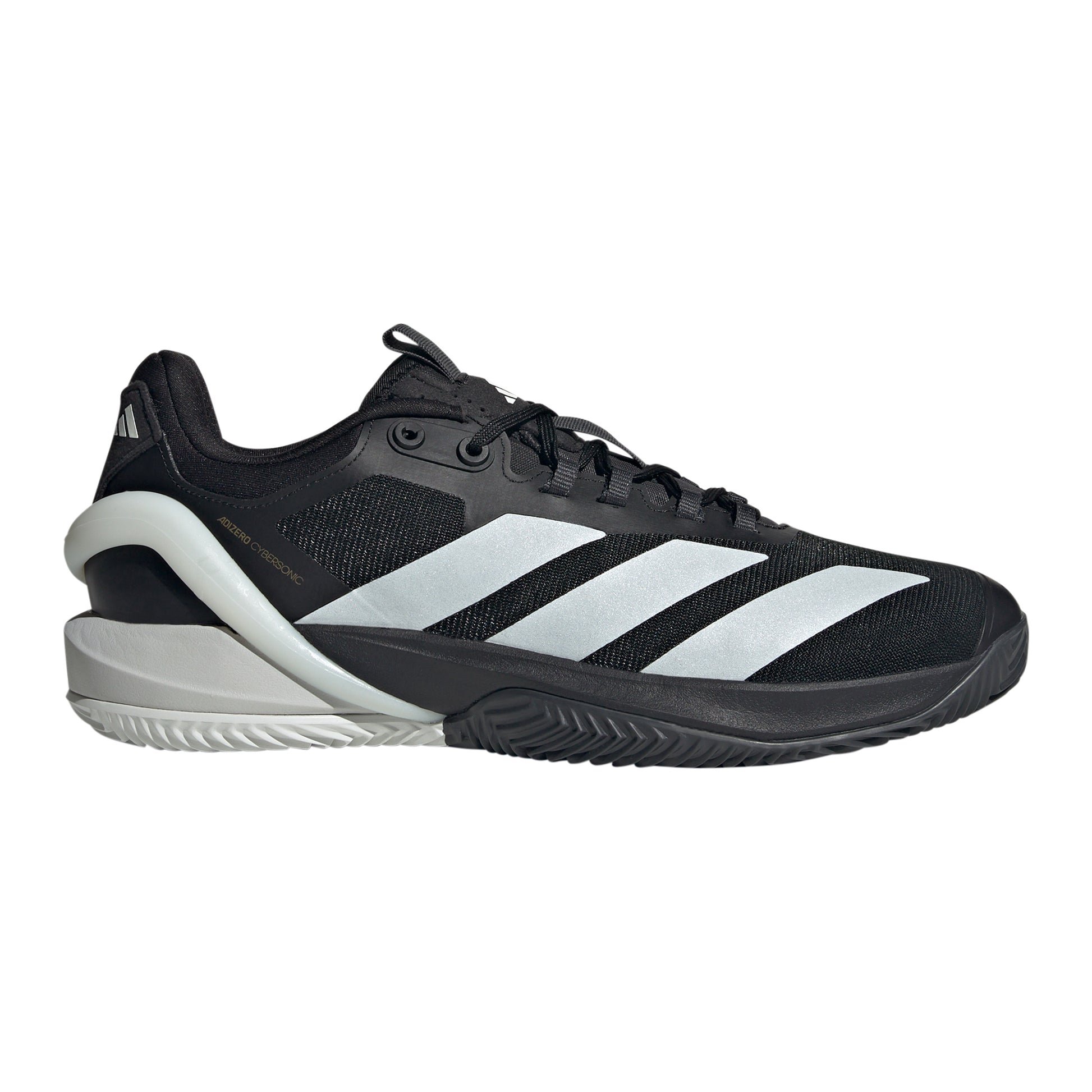 adidas Adizero Cybersonic Sandplatzschuh Herren - schwarz, silber