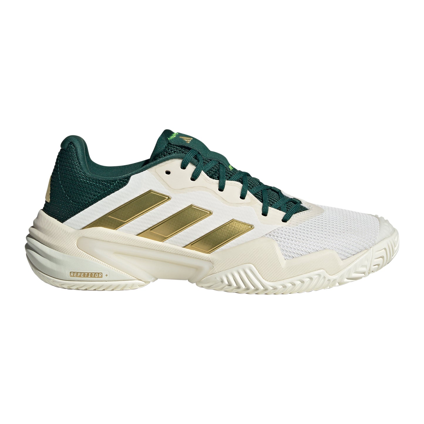 adidas Barricade Allcourtschuh Herren - weiß, gold