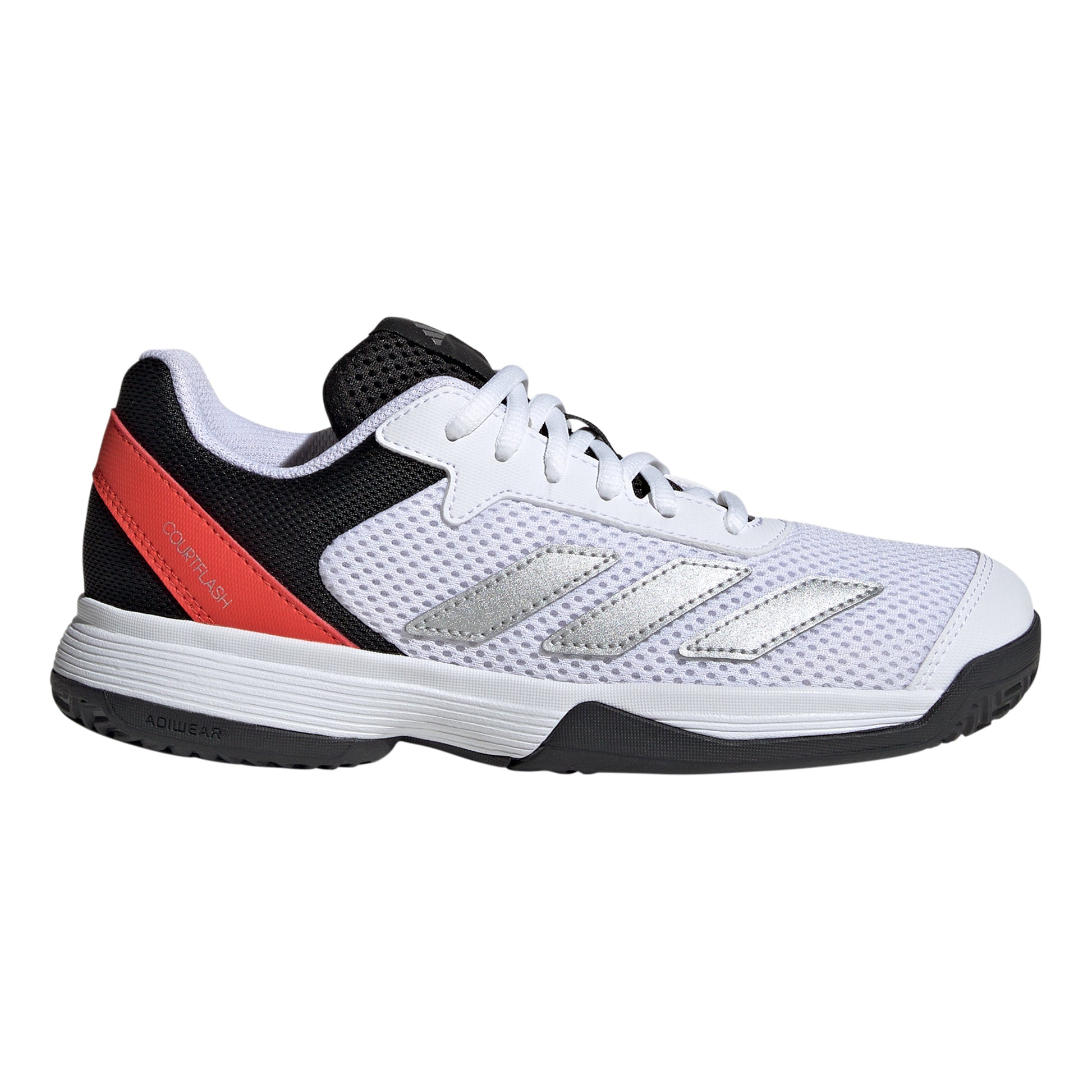 adidas Courtflash Allcourtschuh Kinder - weiß, schwarz