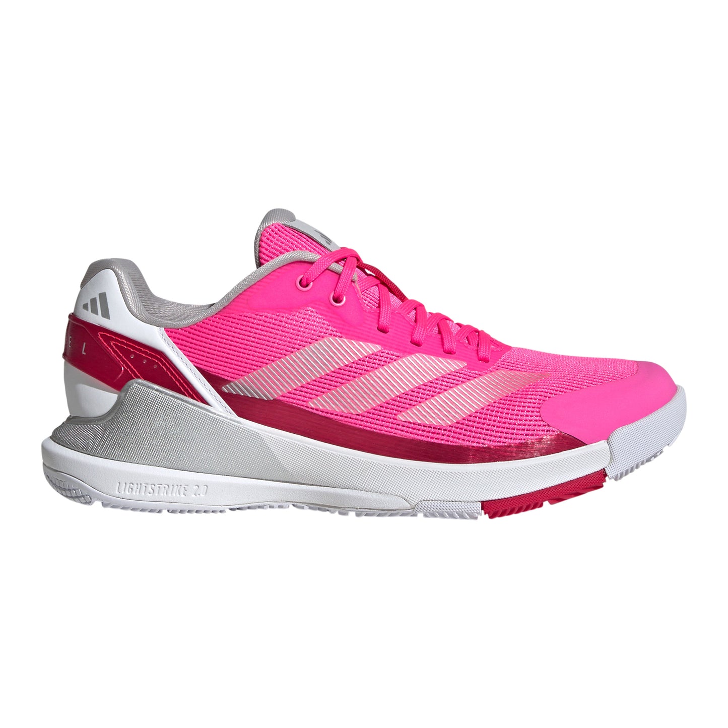 adidas Crazyquick LS Padelschuh Damen - pink, silber
