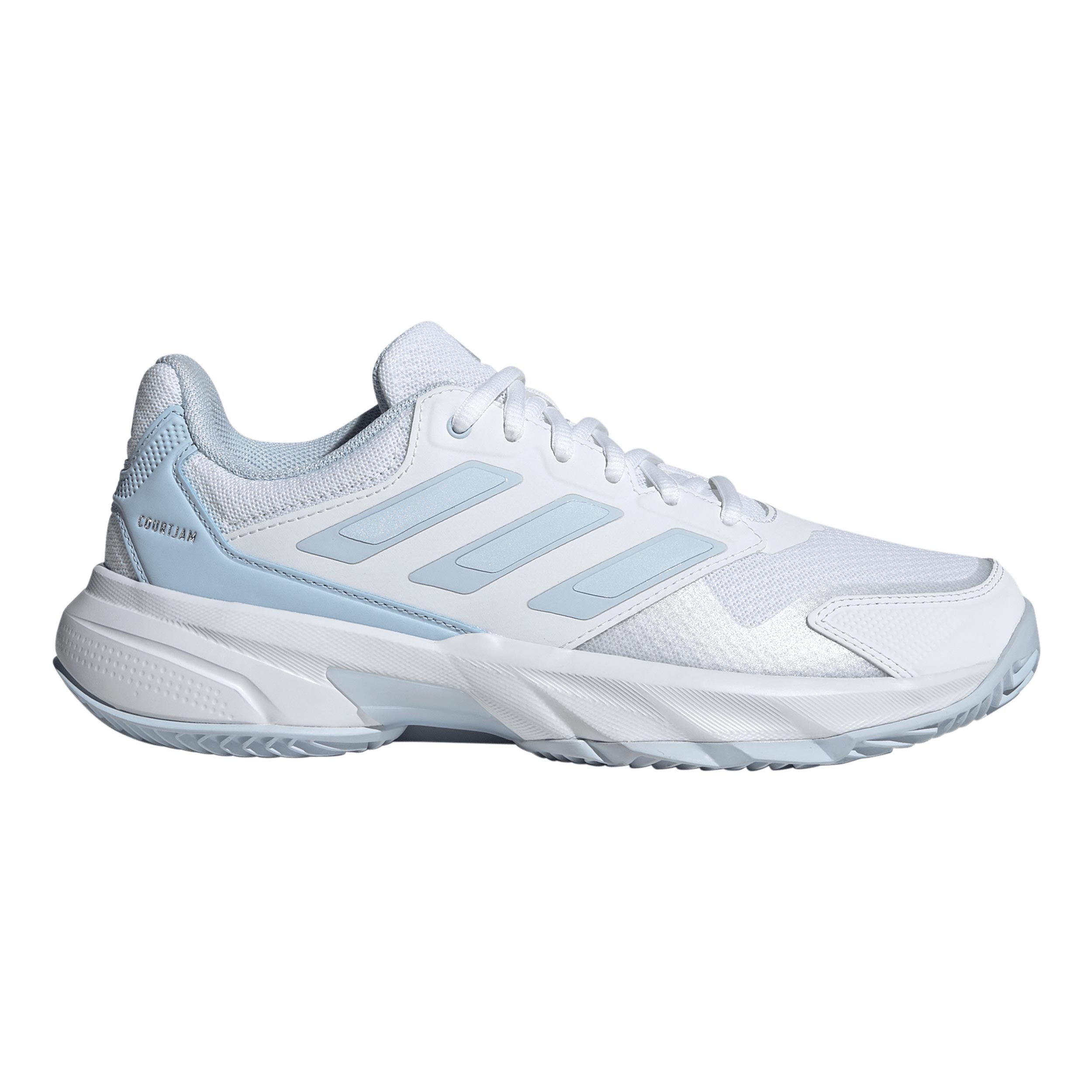 adidas CourtJam Control 3 Sandplatzschuh Damen - weiß, hellgrau