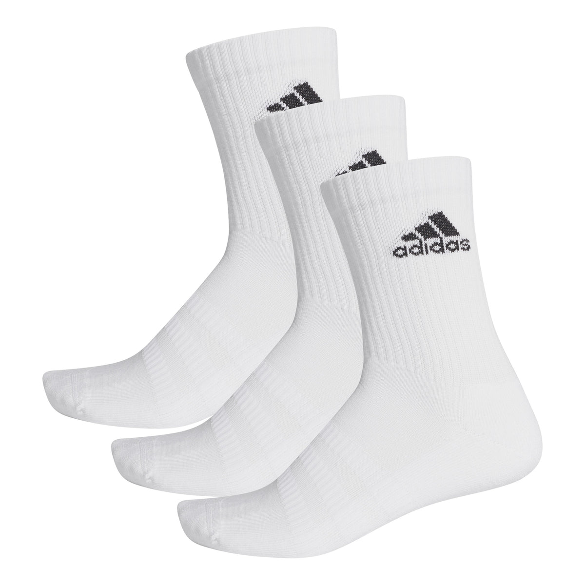 adidas Cush Crew Sports socks 3 Pack Unisex - white, black