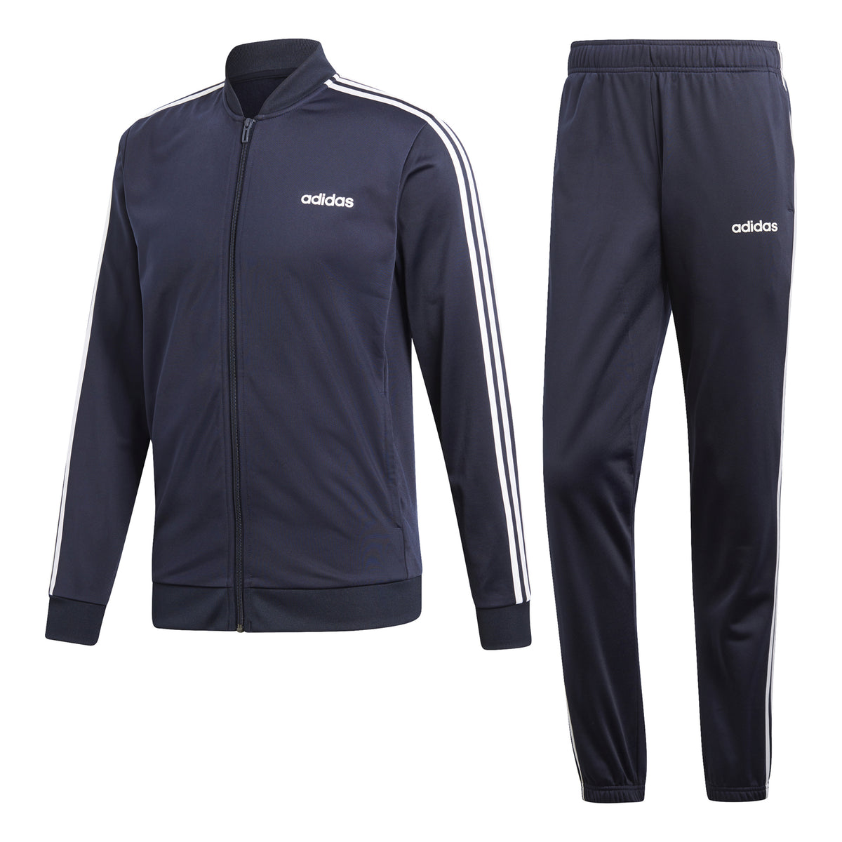 adidas Back to Basic 3 Stripes Tracksuit Men - dark blue, white