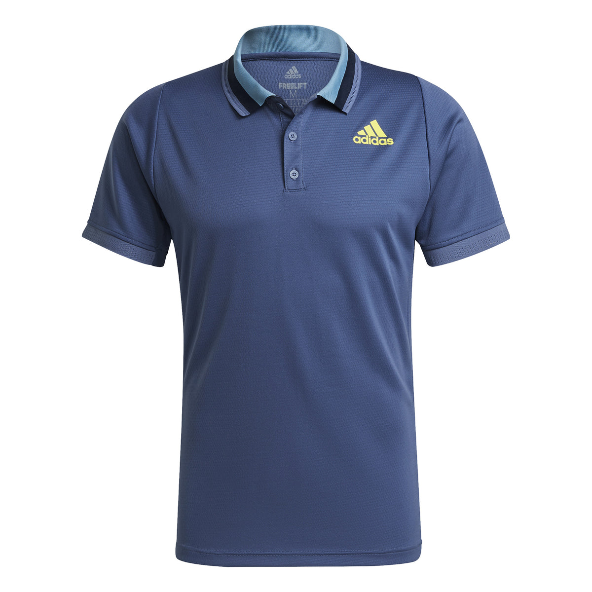 adidas Primeblue Freelift Heather Polo Men - dark blue, yellow